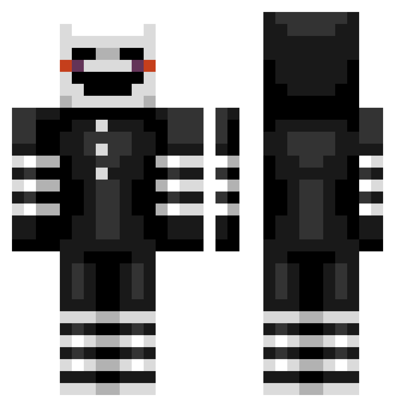 Eray_XxX Minecraft skin, front and back view