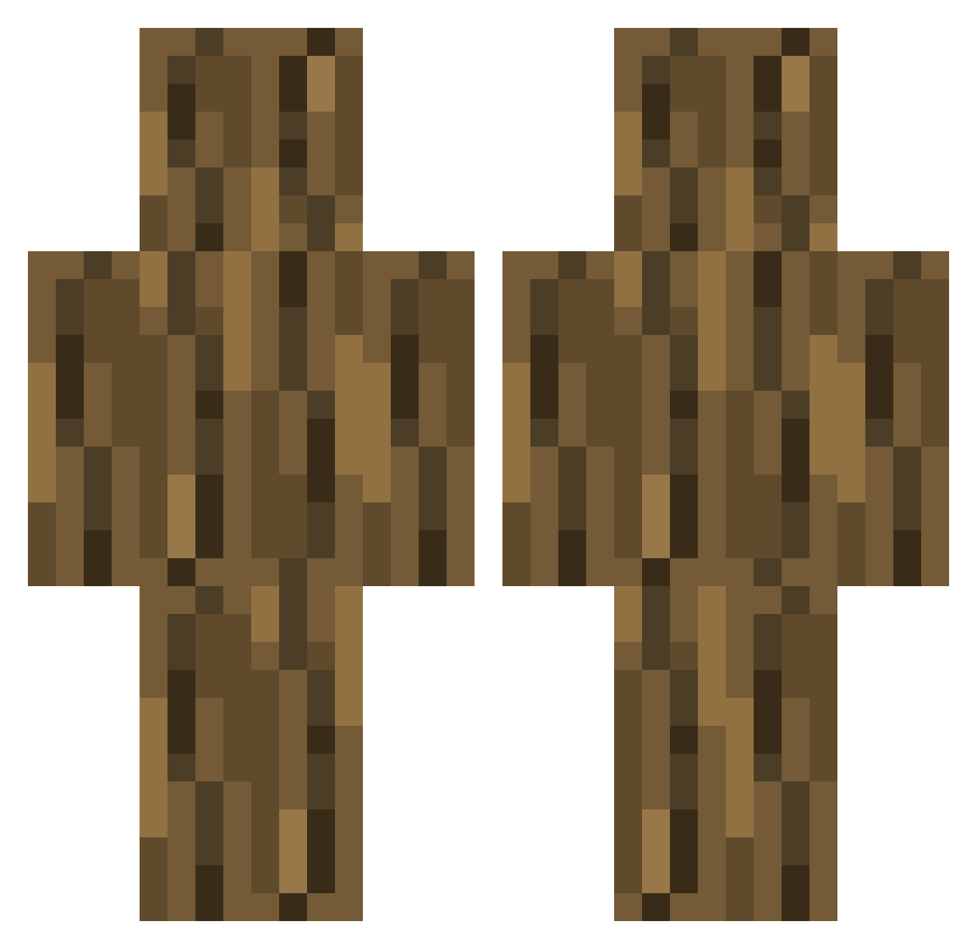 duaduadu Minecraft skin, front and back view