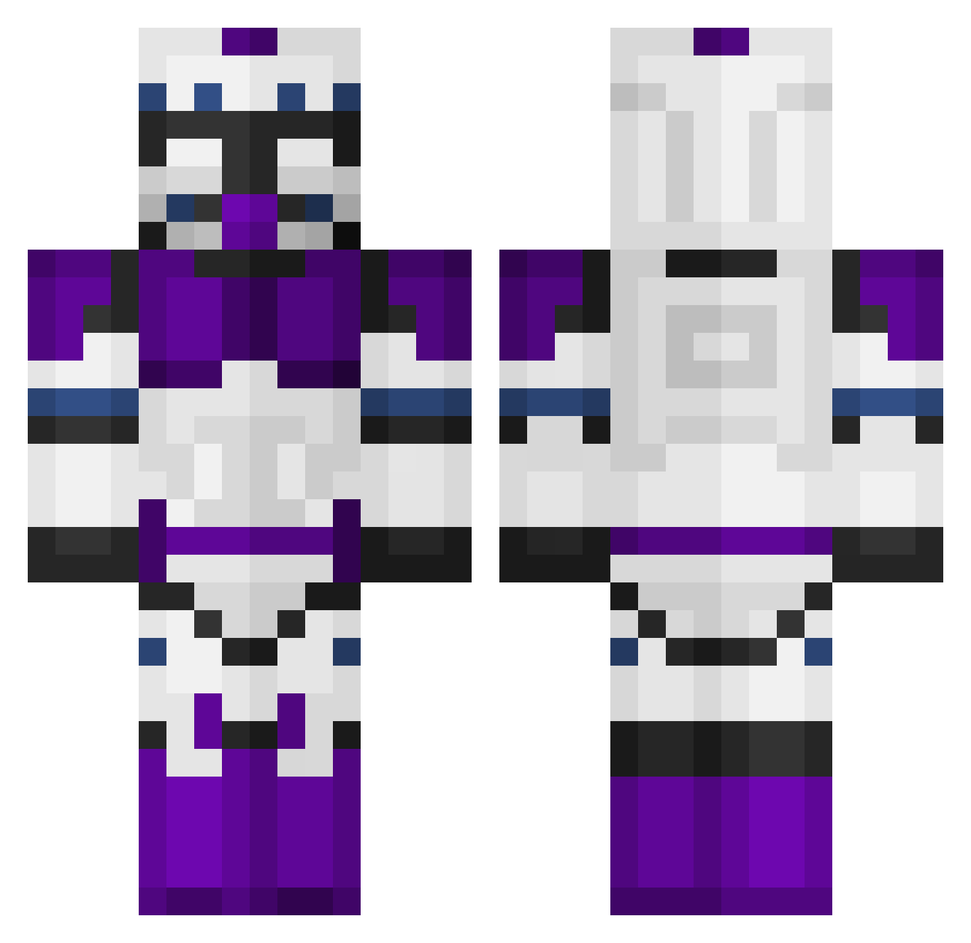 _GPU Minecraft skin, front and back view