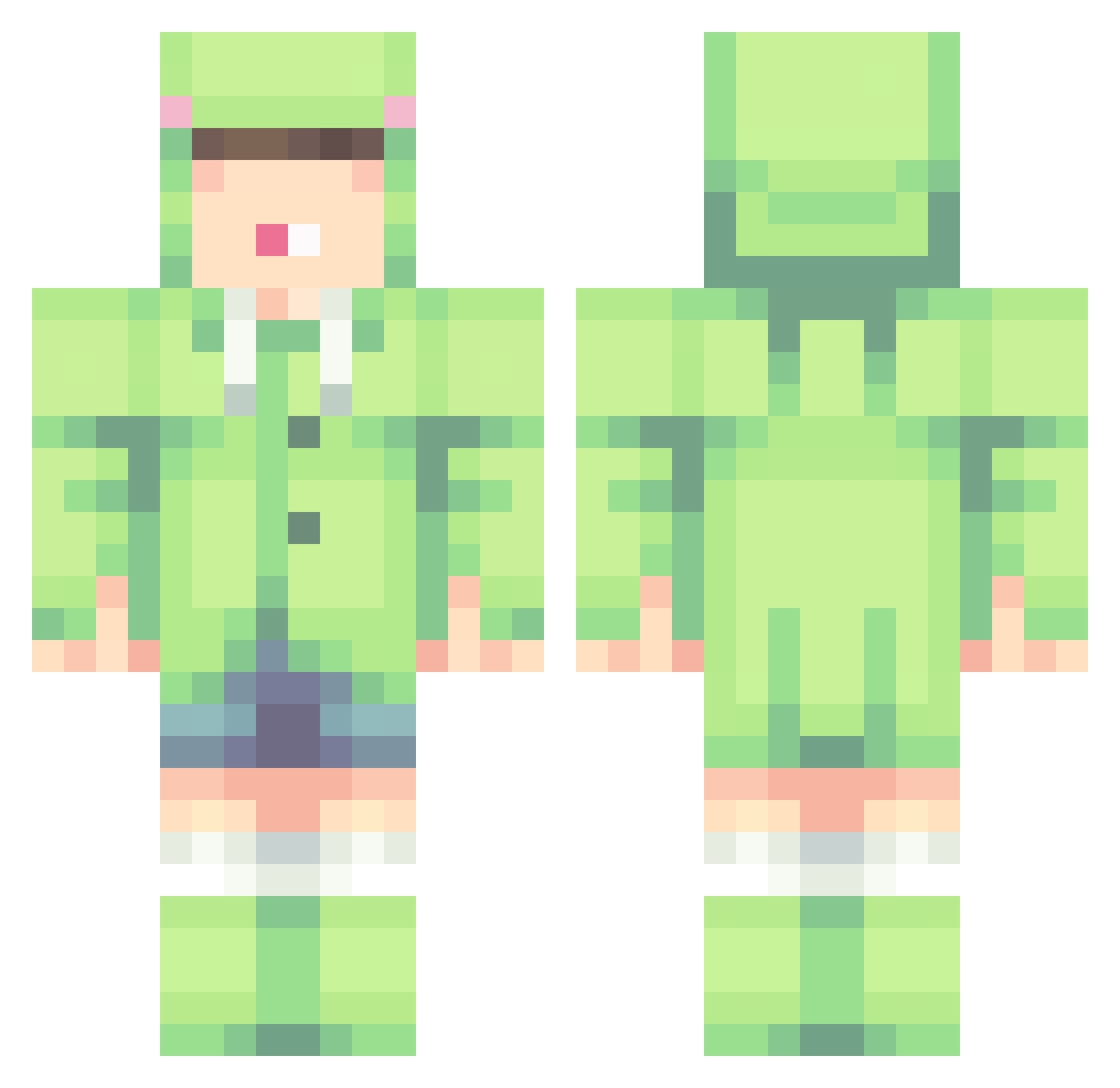 Territory_ Minecraft skin, front and back view