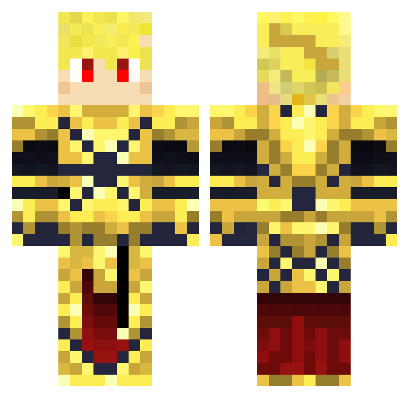 Link_The_Hero Minecraft skin, front and back view