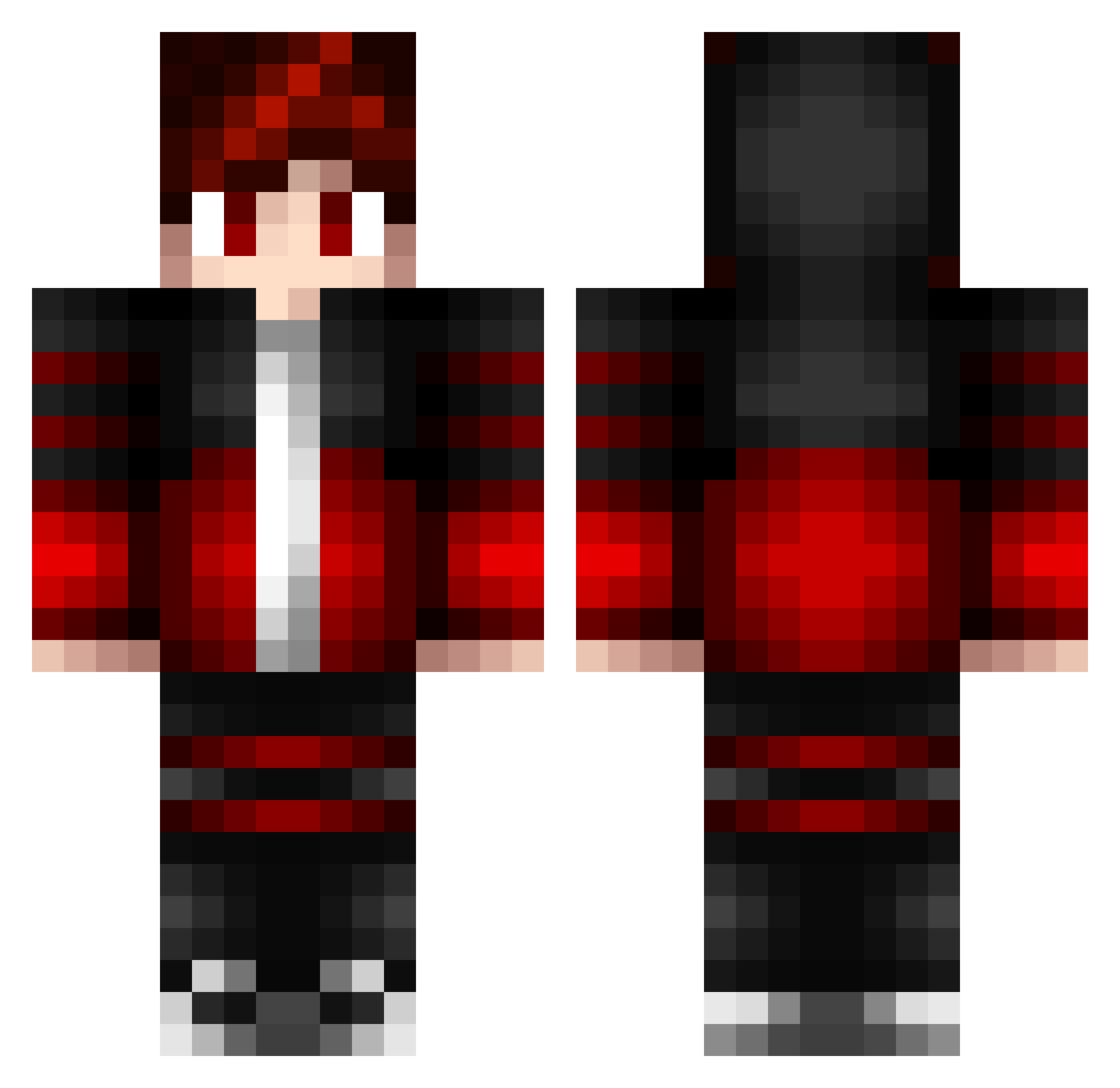 RexDee Minecraft skin, front and back view