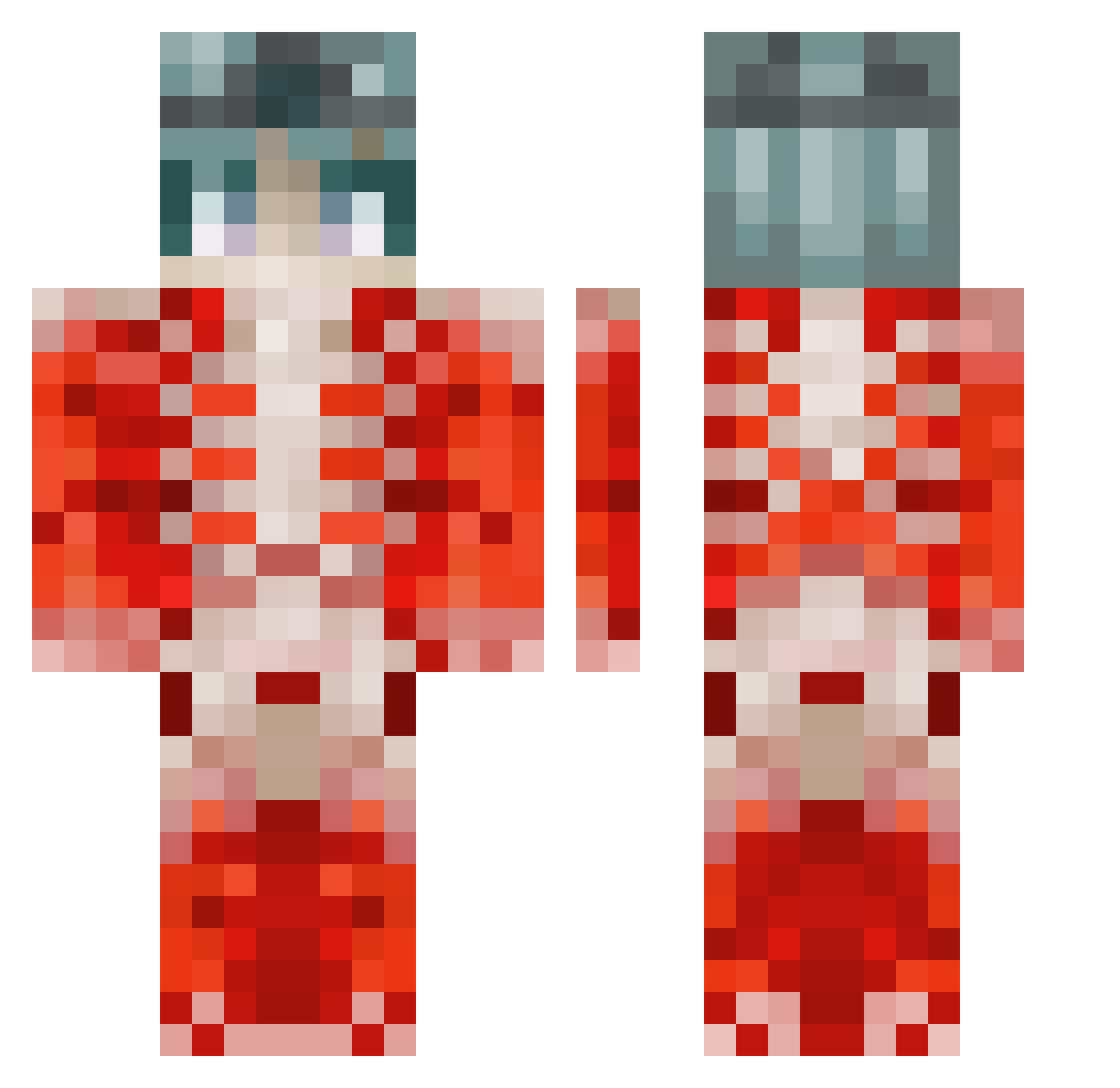 yohannesdo Minecraft skin, front and back view