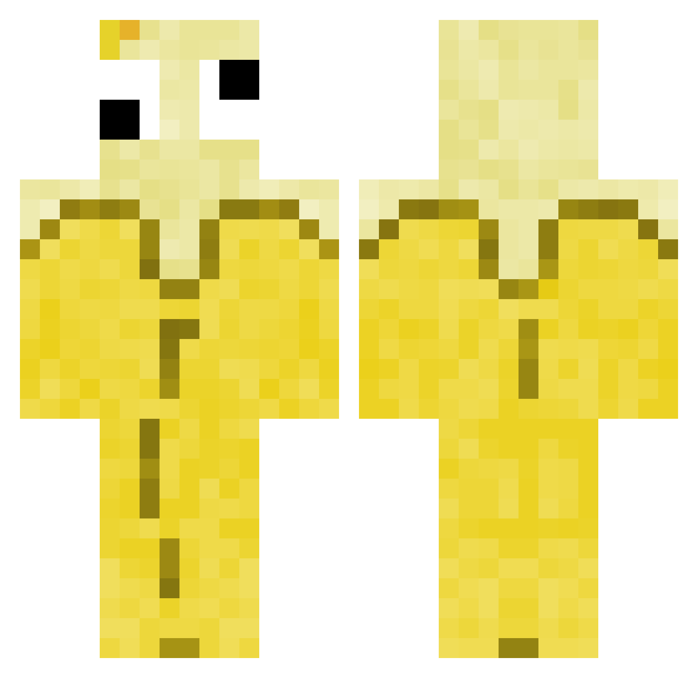 anxvi Minecraft skin, front and back view
