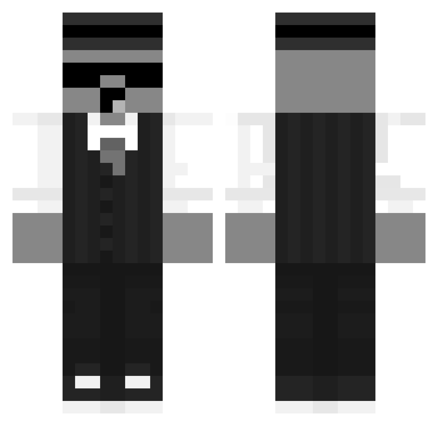 BlockBernd123 Minecraft skin, front and back view