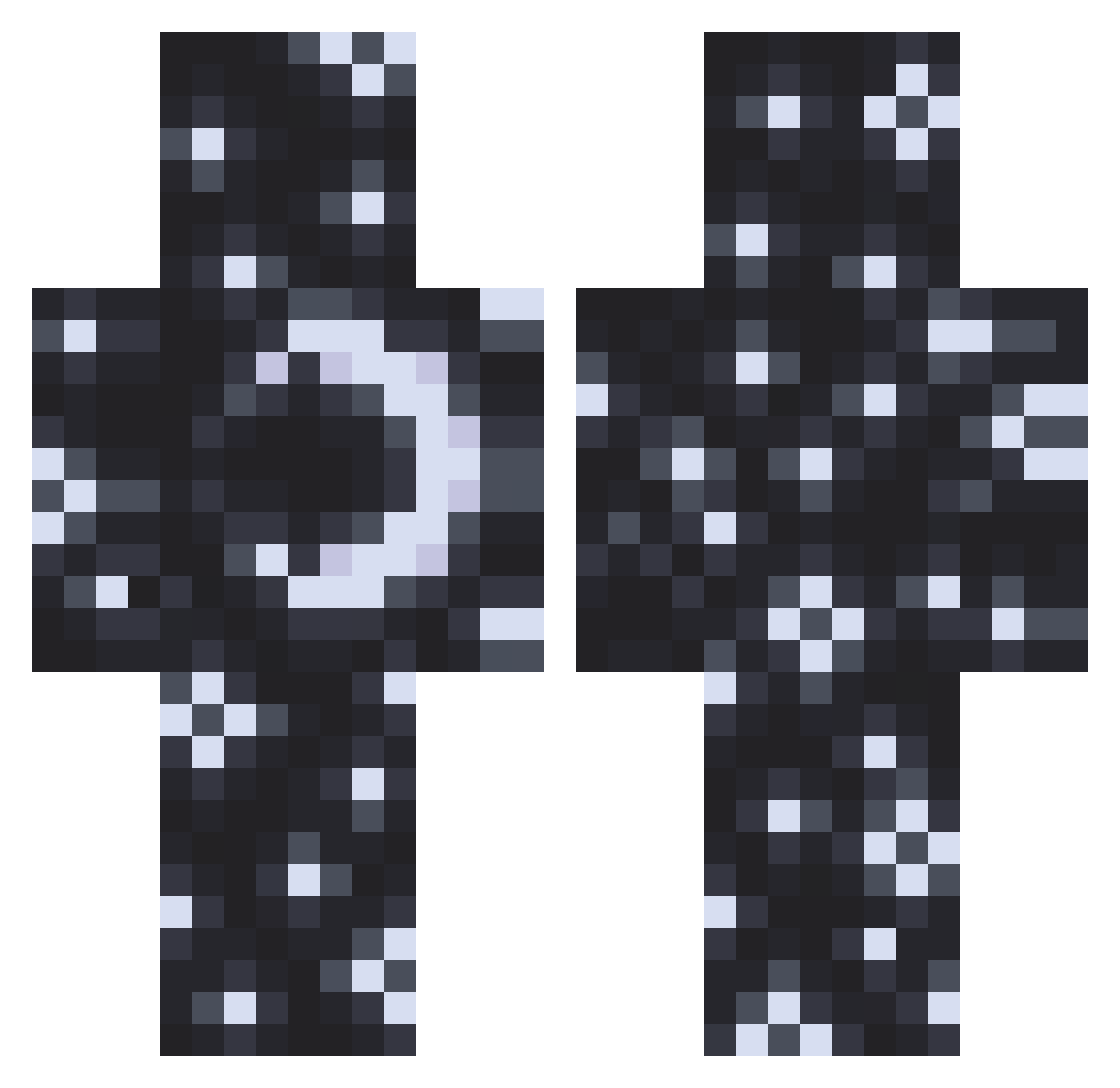Txmpxsst Minecraft skin, front and back view
