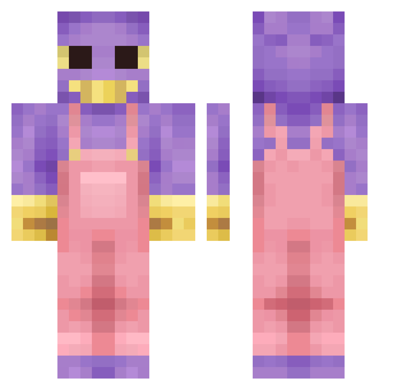 Coollocke2009 Minecraft skin, front and back view