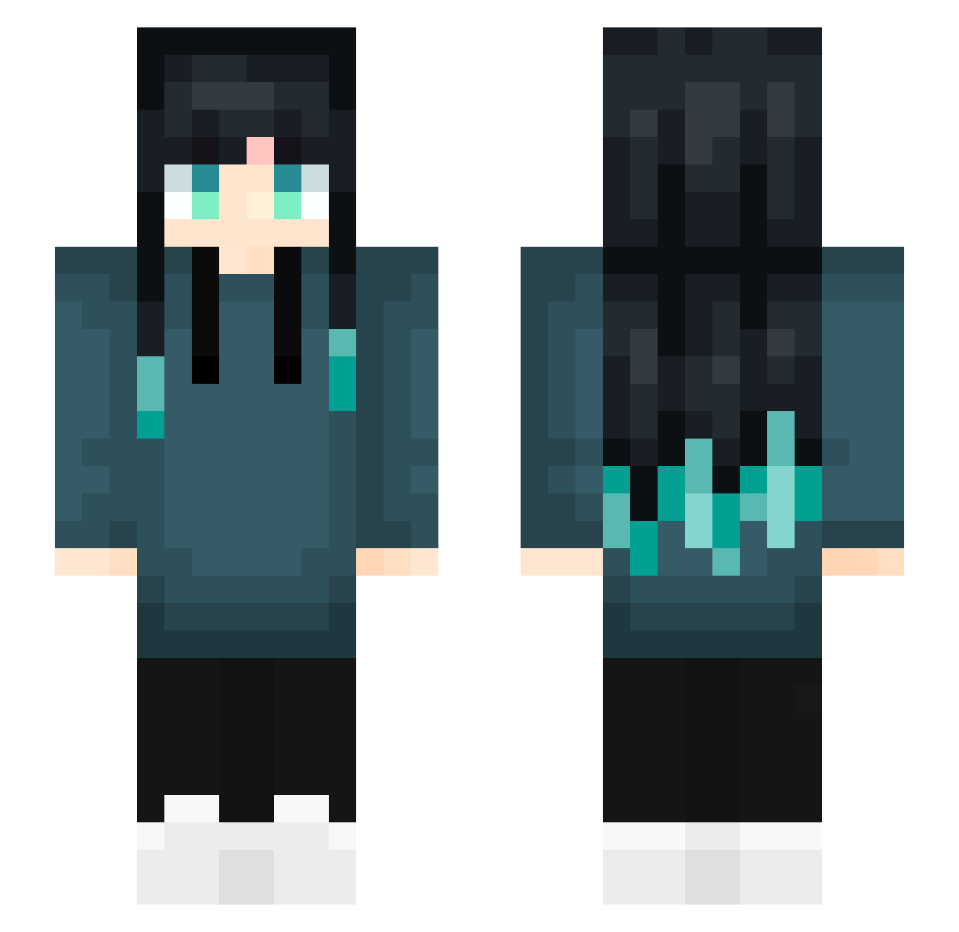Sir_Nikito Minecraft skin, front and back view