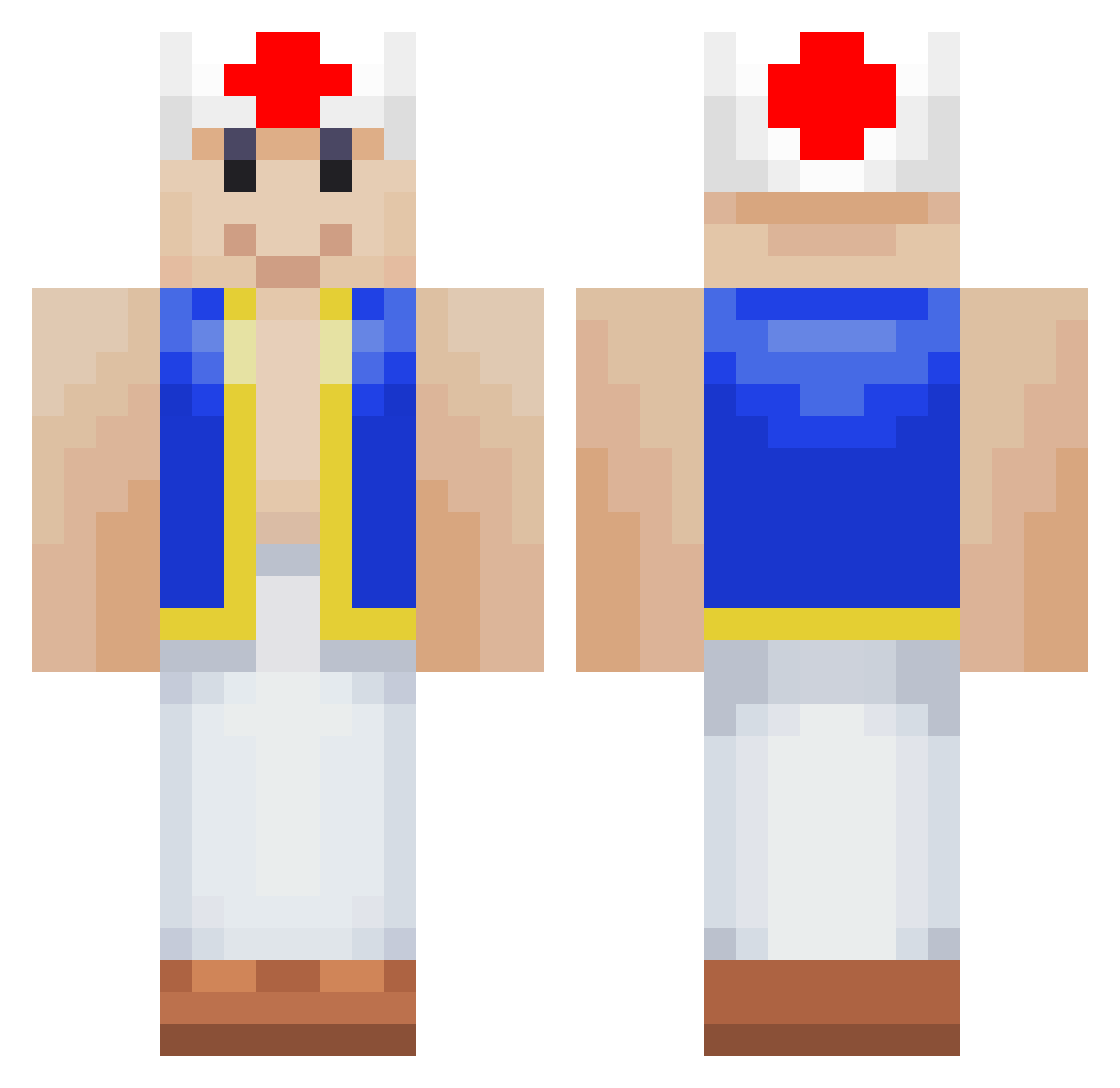 FatouBabtou Minecraft skin, front and back view