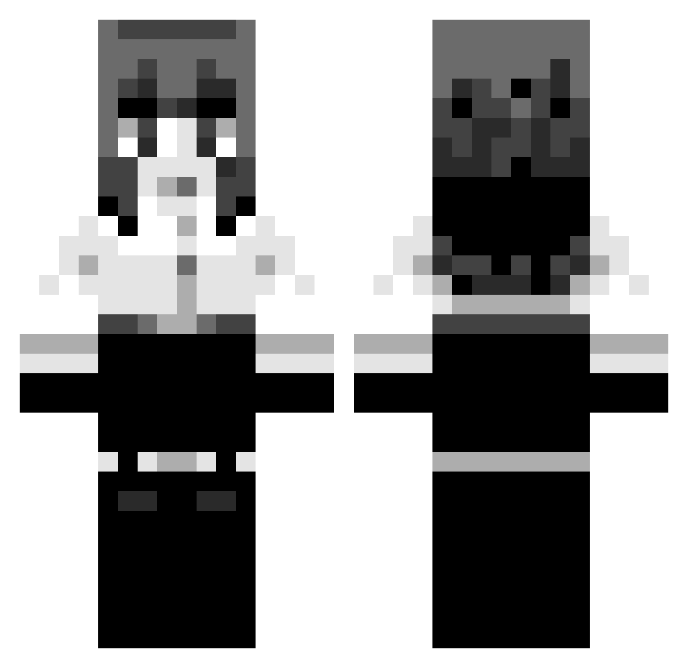 HP_0621 Minecraft skin, front and back view