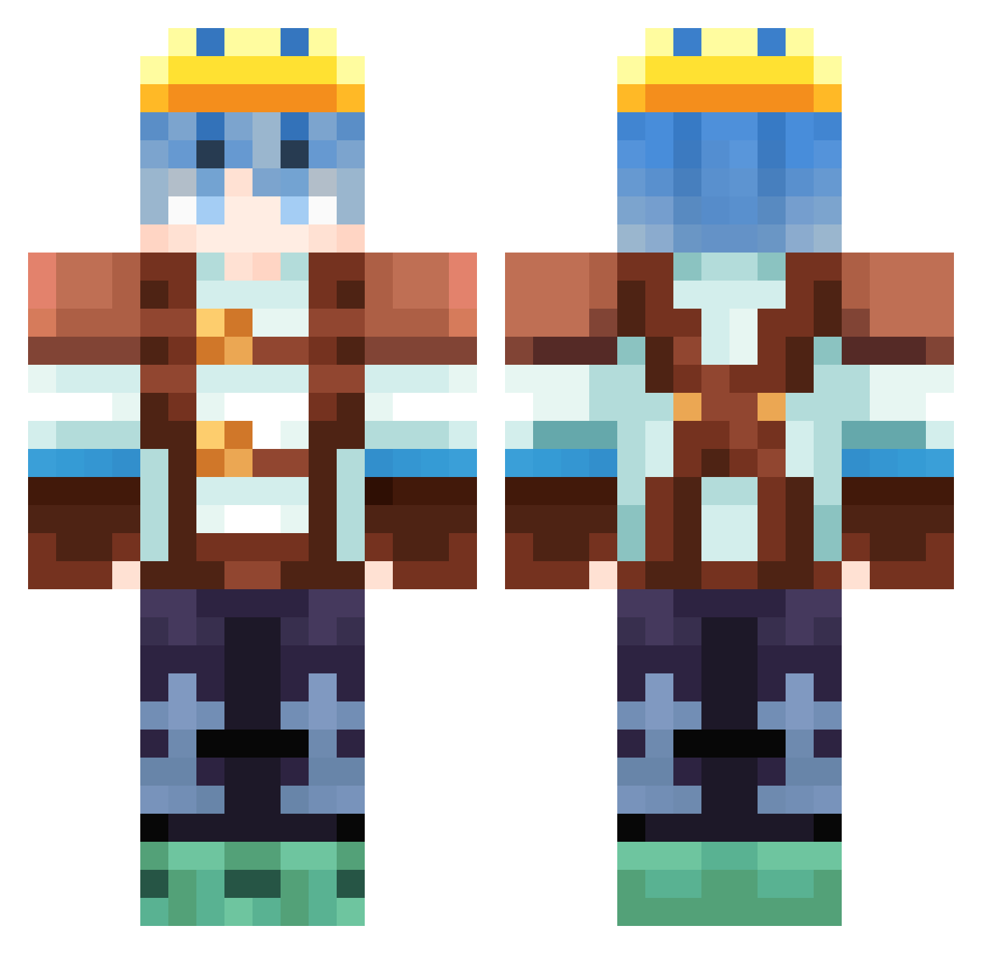 Twistzz_zz Minecraft skin, front and back view