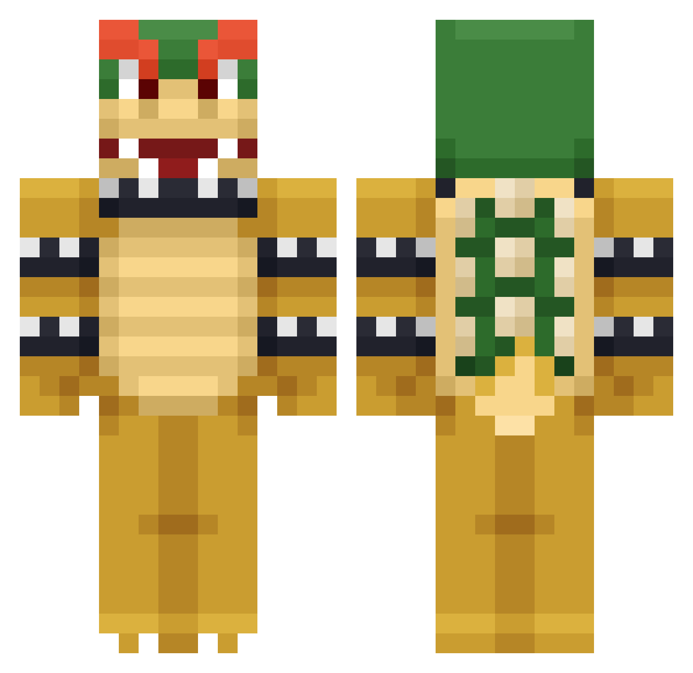 Bambino123456789 Minecraft skin, front and back view
