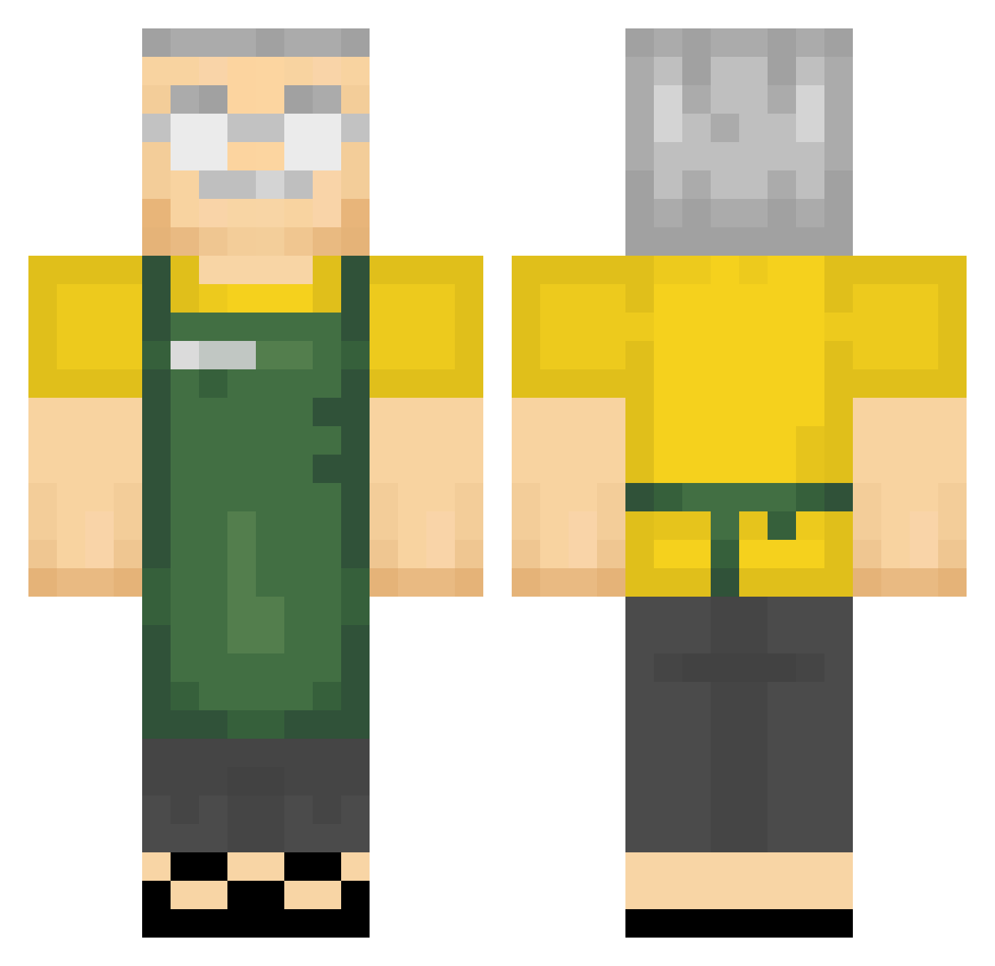 Suwapat Minecraft skin, front and back view