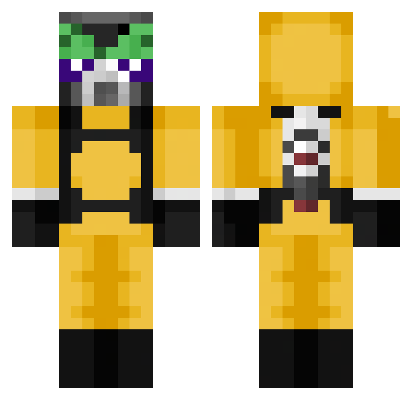 RandomSuitGuyRSG Minecraft skin, front and back view