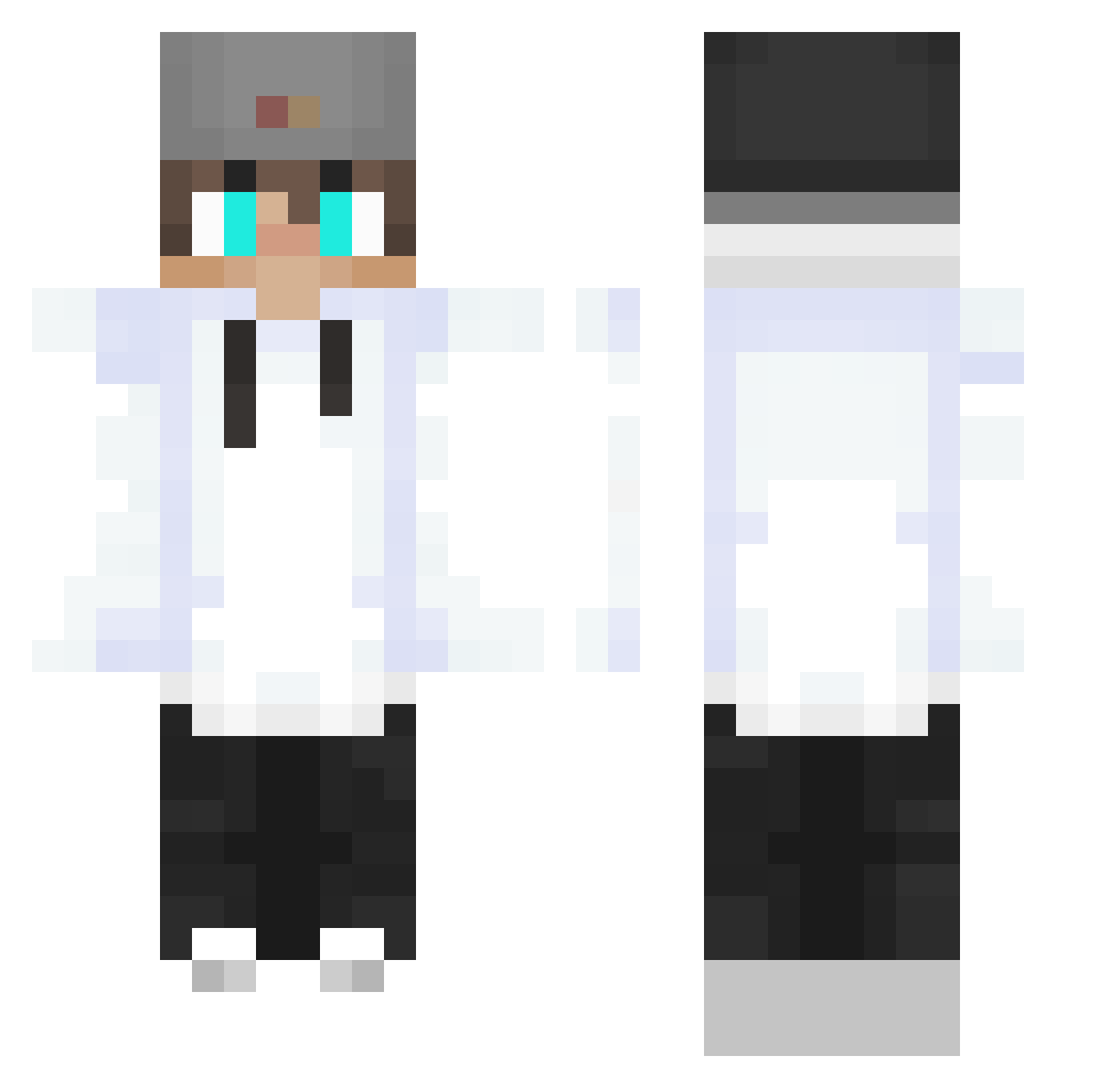 Zed_L Minecraft skin, front and back view