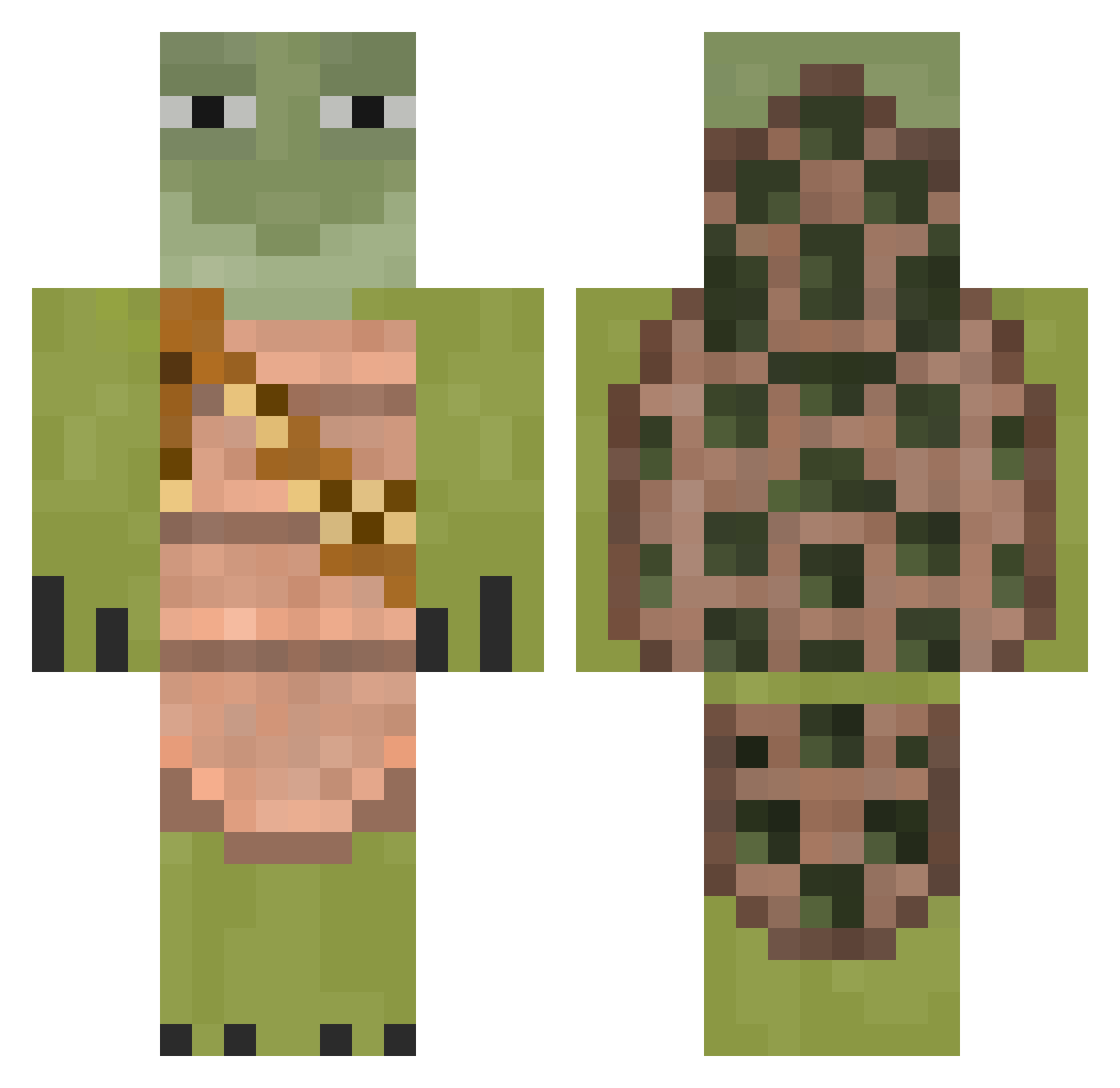 MasterOogwayy_ Minecraft skin, front and back view