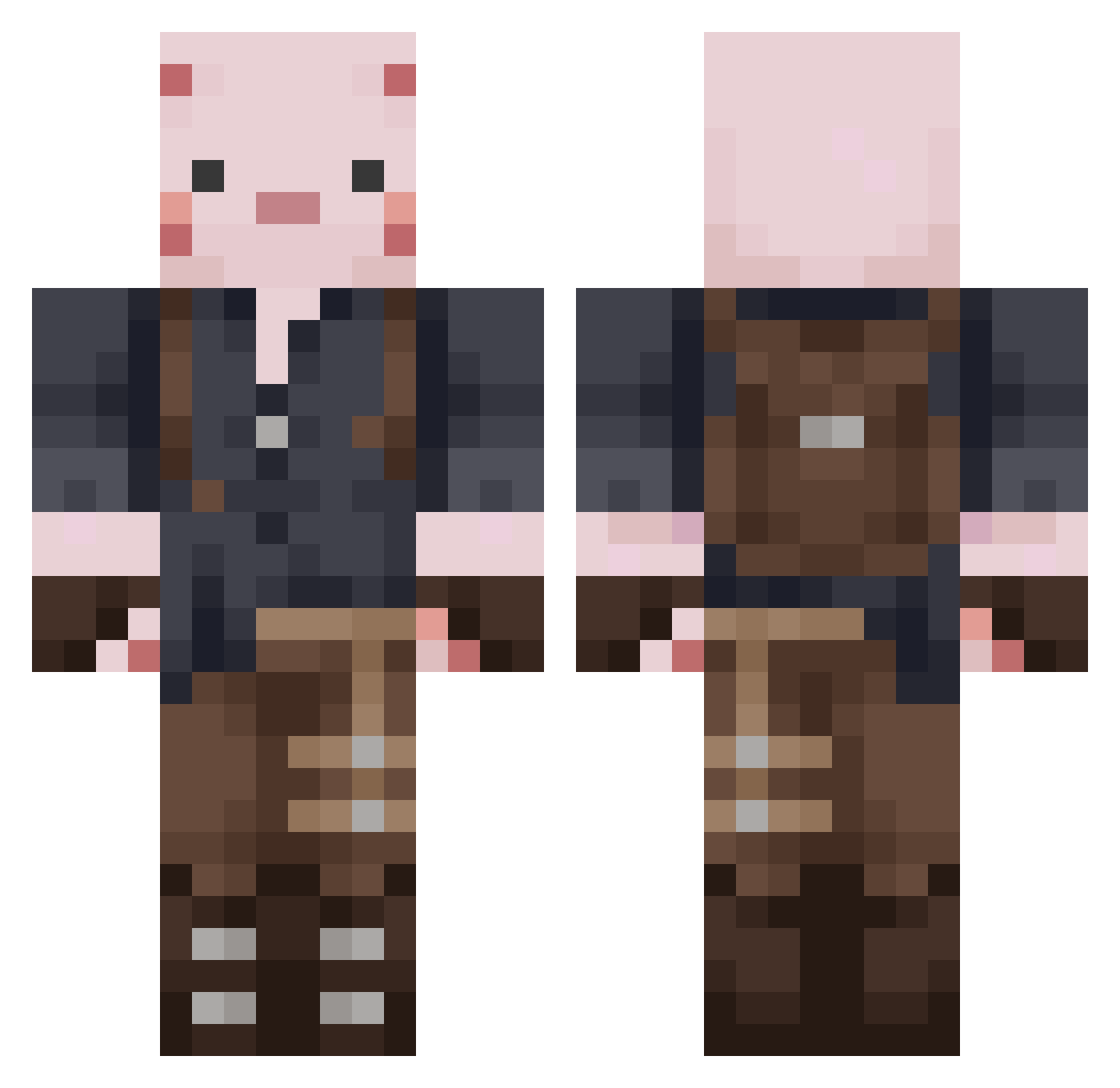 kakatomy1 Minecraft skin, front and back view