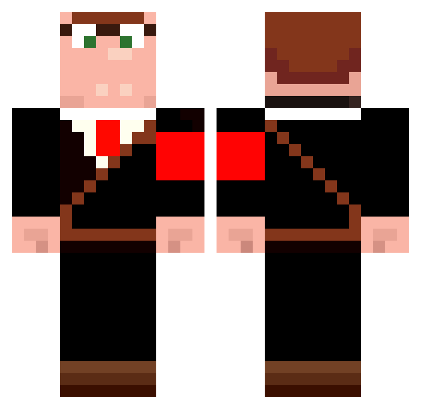 ben11984 Minecraft skin, front and back view
