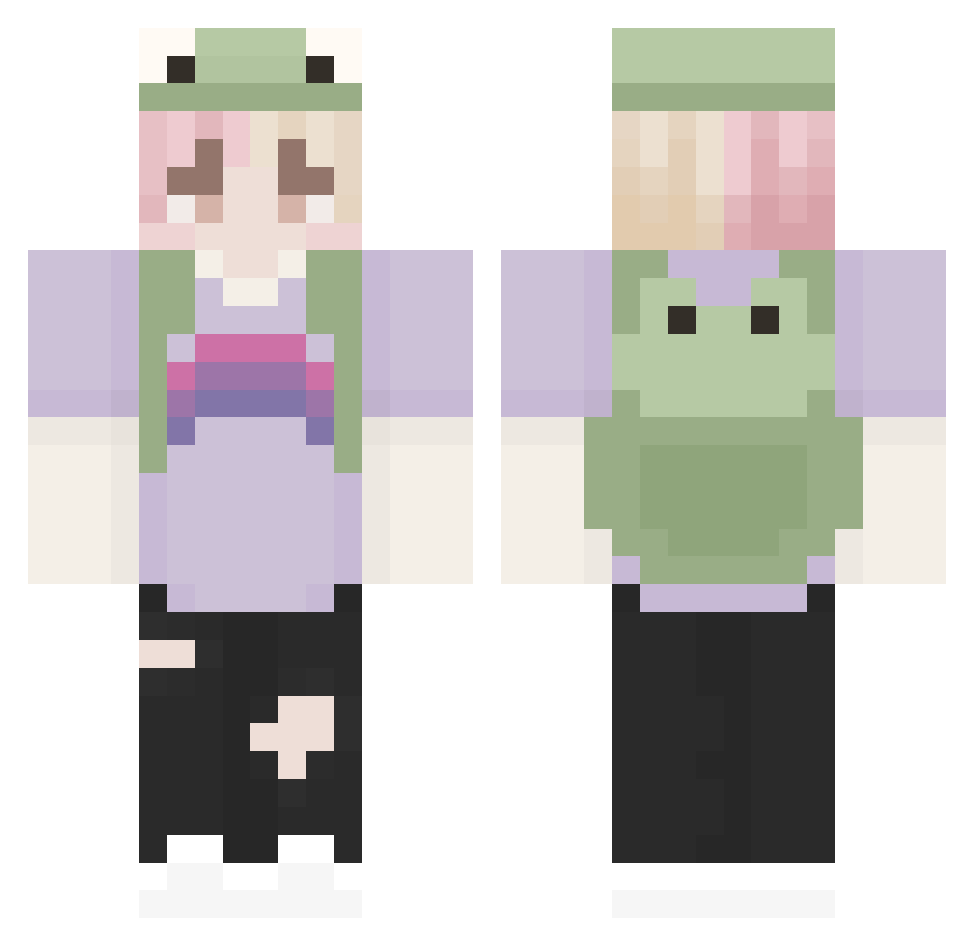 t4lent3d_ Minecraft skin, front and back view