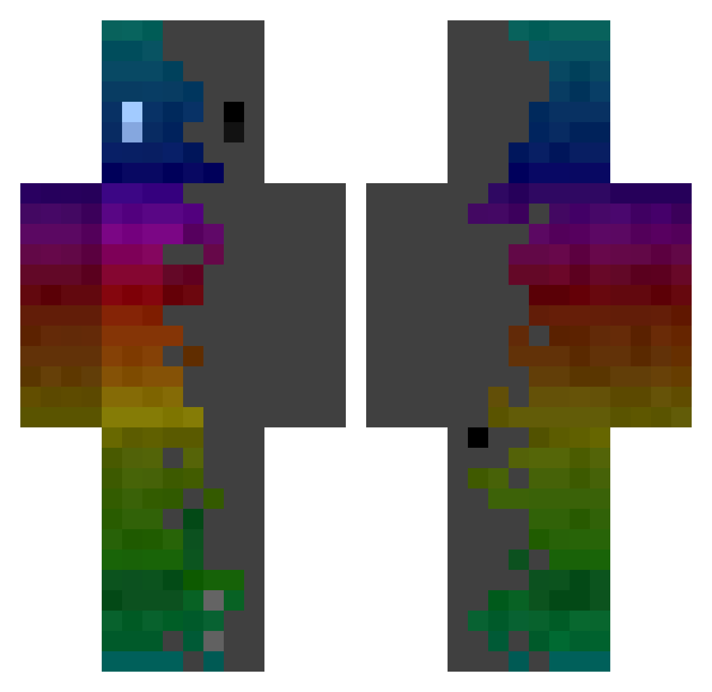 REIN388 Minecraft skin, front and back view