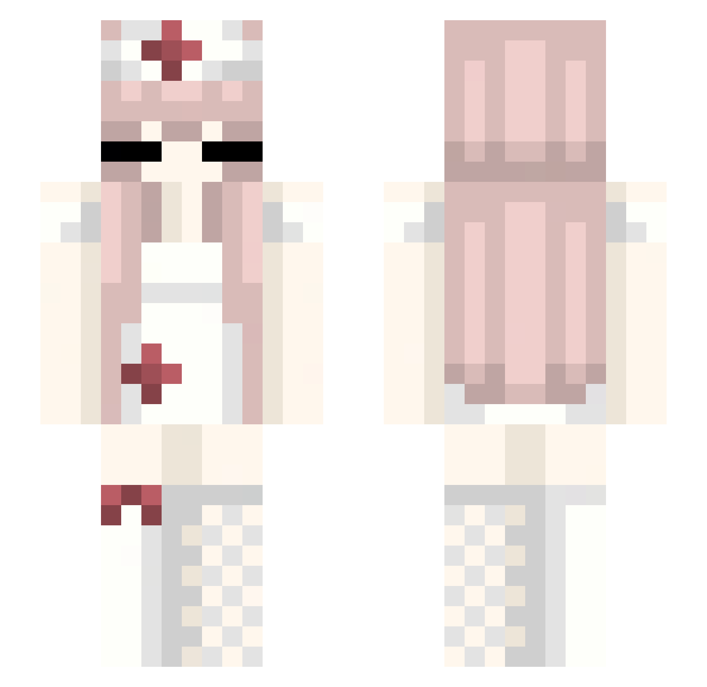 cheshirecatdinah Minecraft skin, front and back view