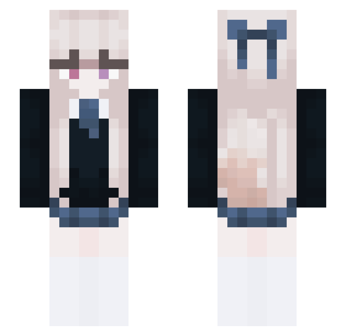 crazyanny Minecraft skin, front and back view