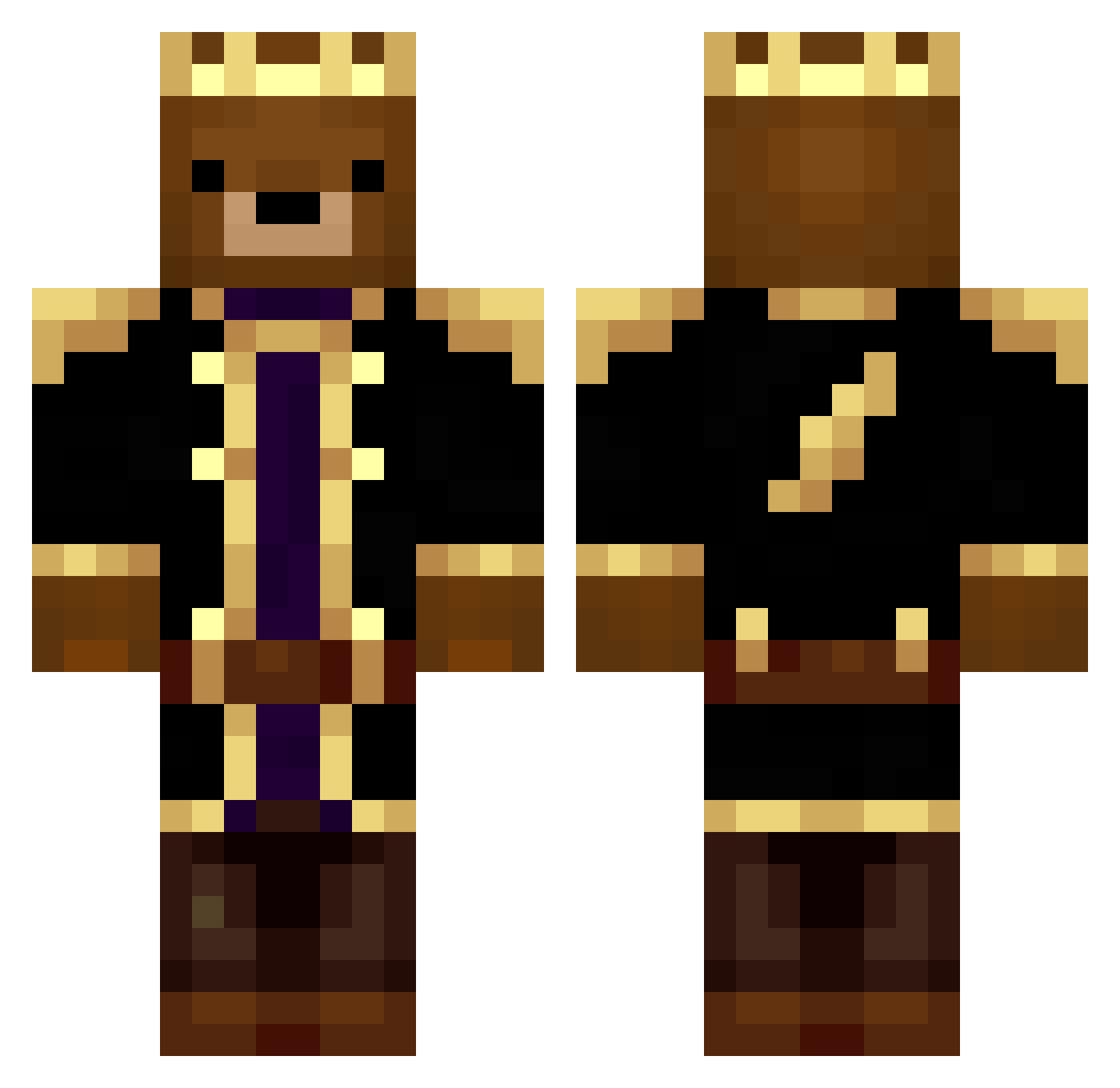 ThomasFolam Minecraft skin, front and back view