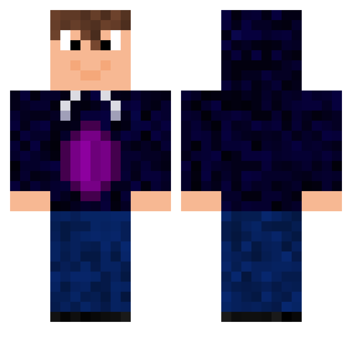 xXFacugamerXx04 Minecraft skin, front and back view