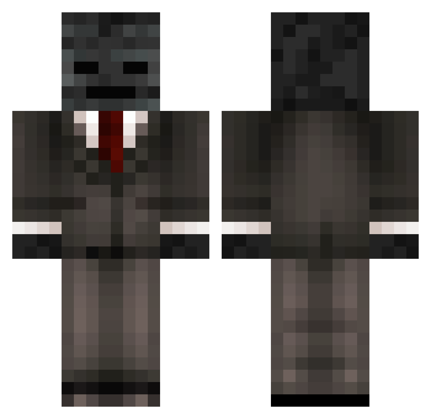 The0neAndThe0nly Minecraft skin, front and back view
