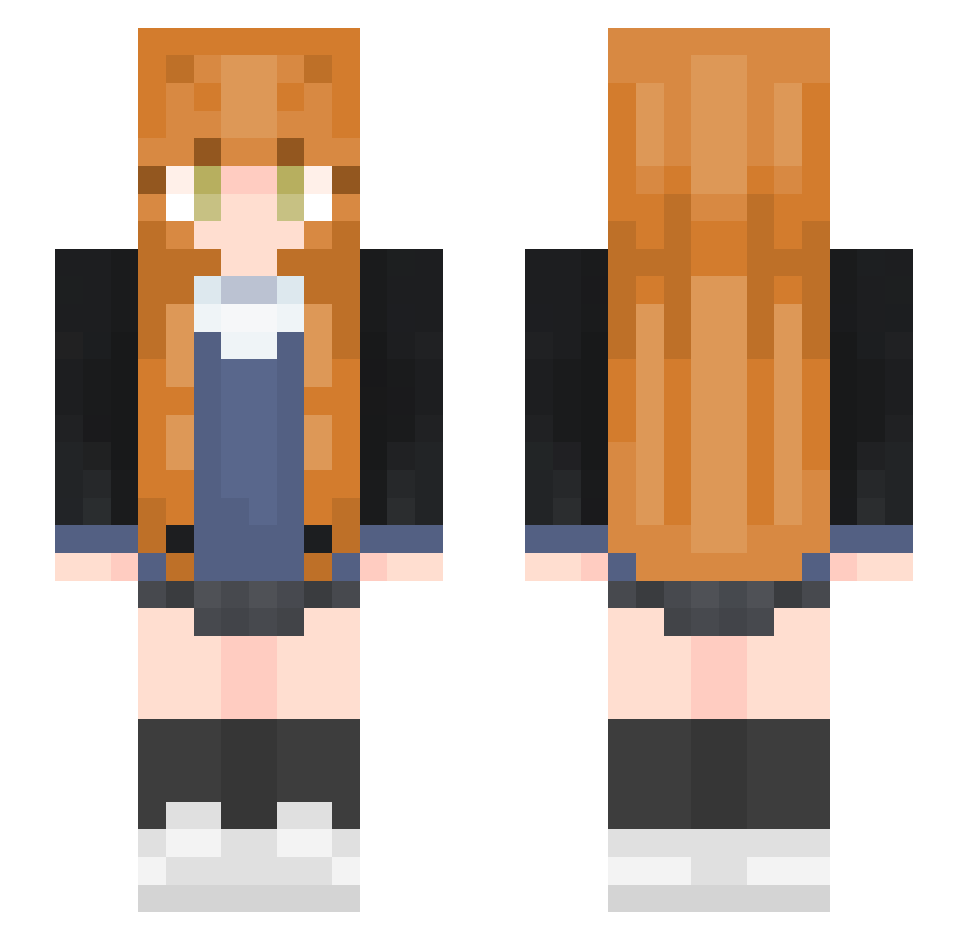 Oliver_Kuon Minecraft skin, front and back view