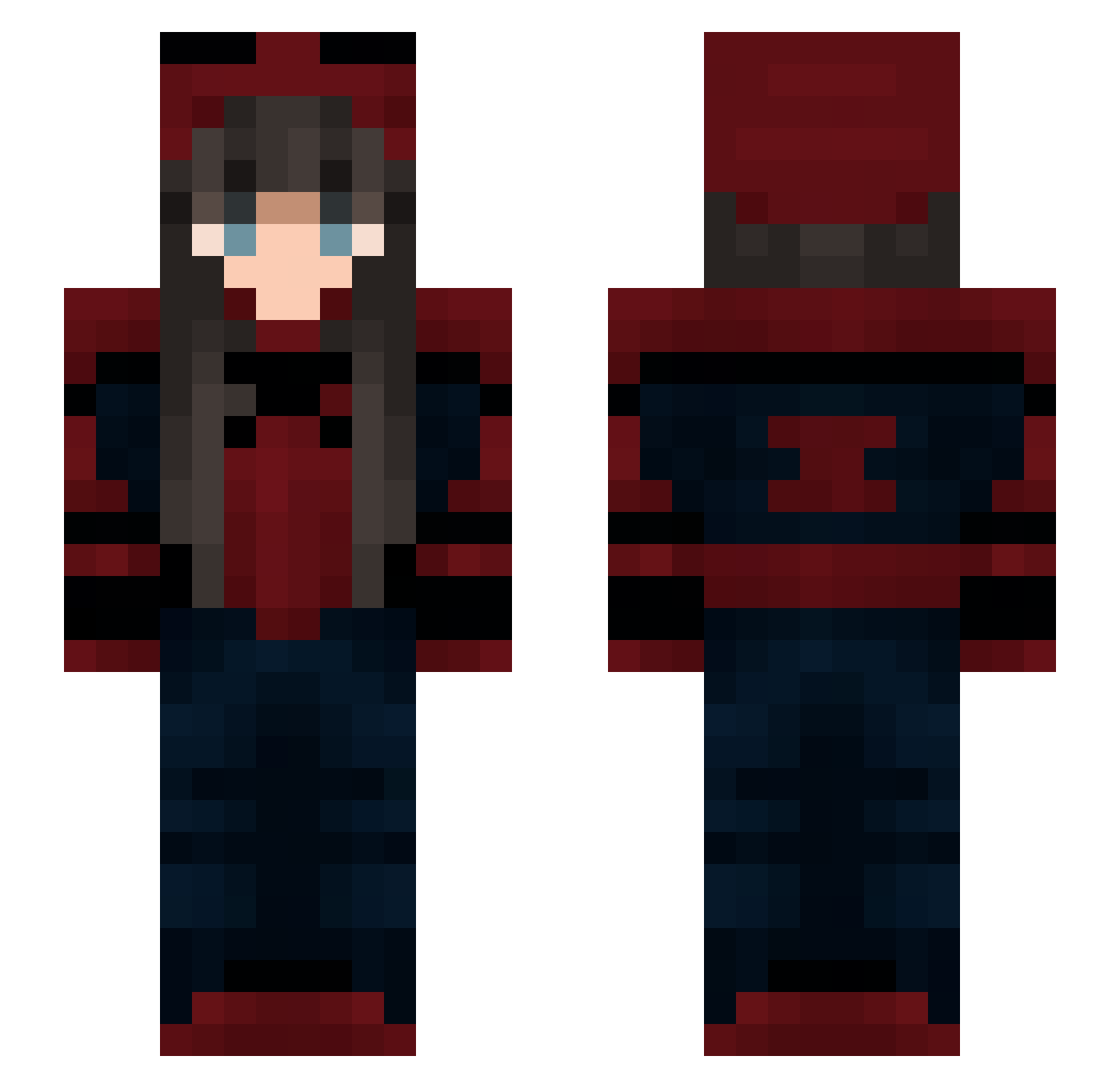 swiggitysy Minecraft skin, front and back view