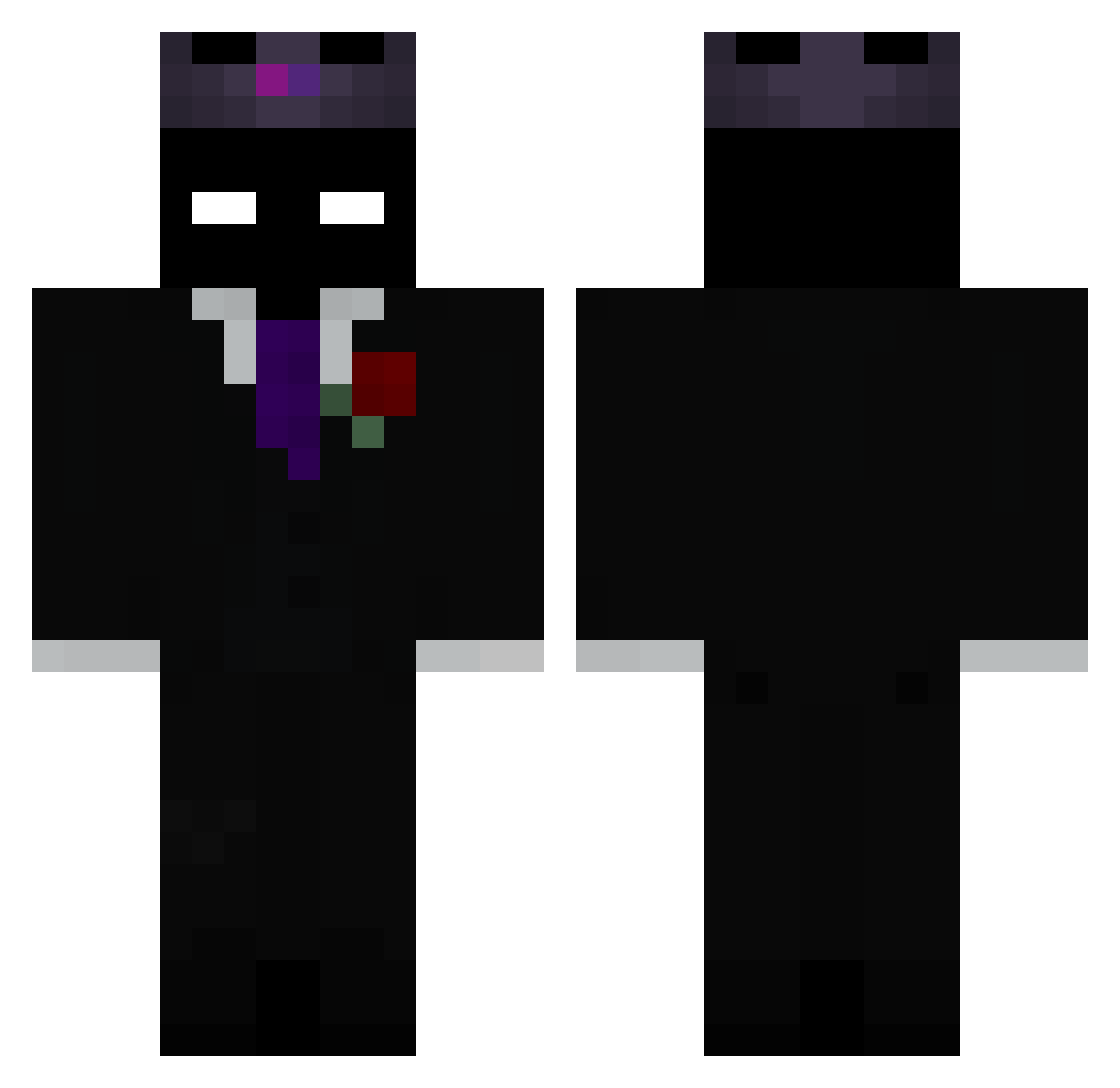 _Hydraulikk Minecraft skin, front and back view