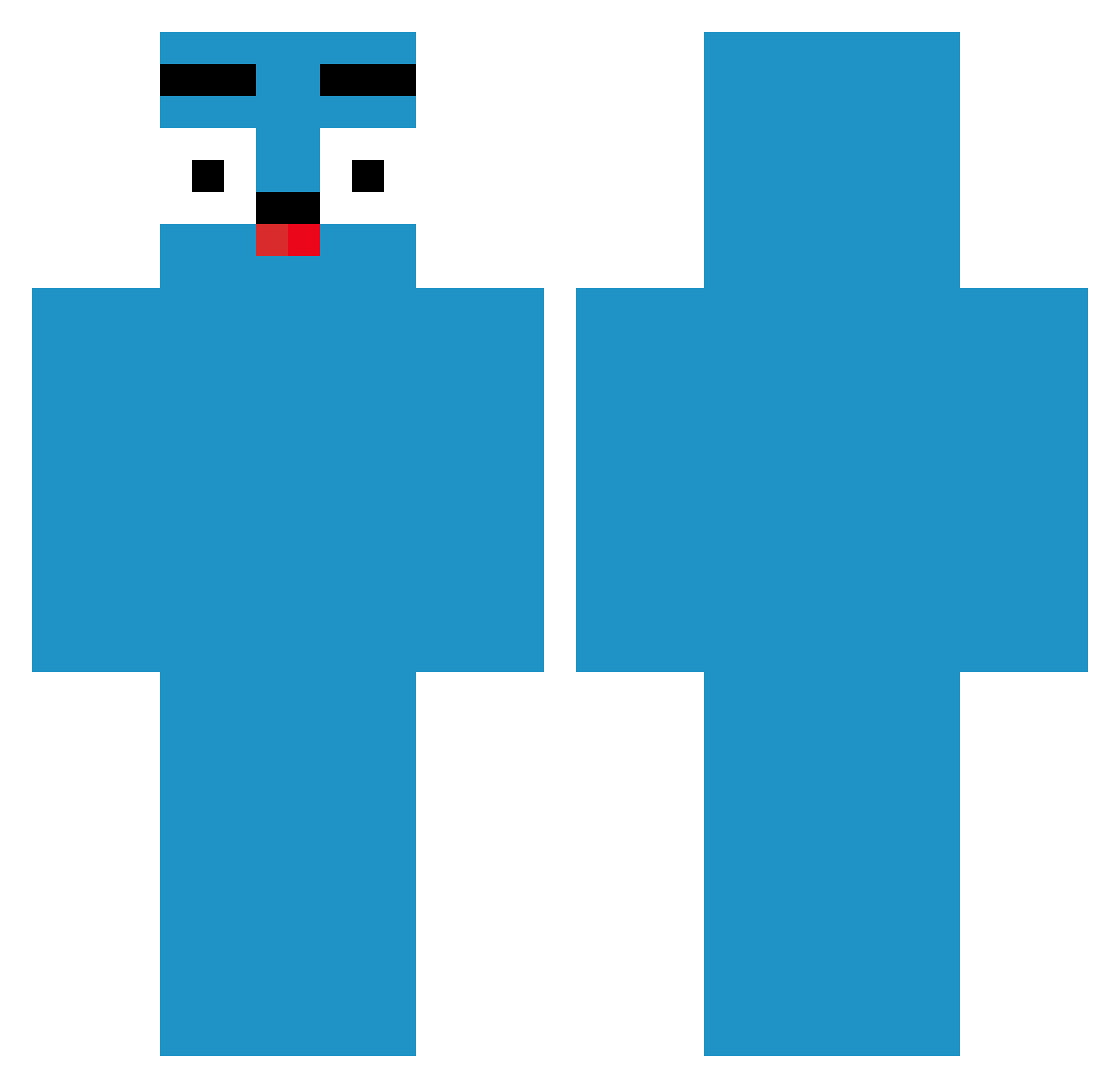 Slow_kk Minecraft skin, front and back view