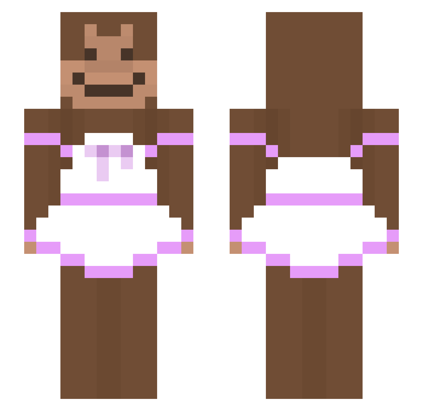 Teroorist Minecraft skin, front and back view