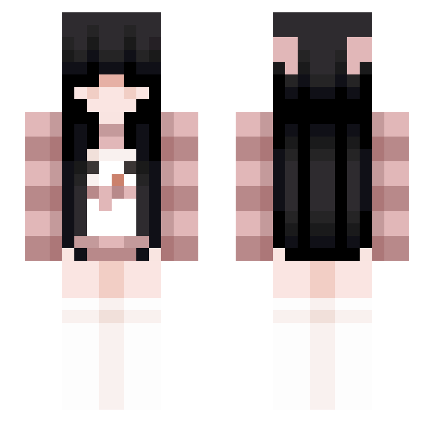 Valblanc Minecraft skin, front and back view