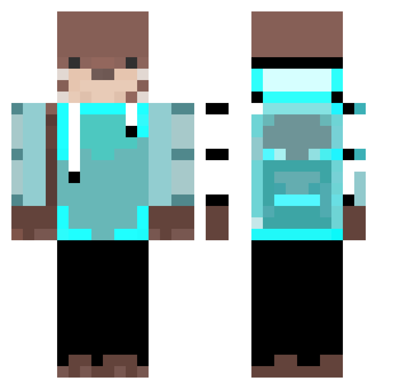 prozpect111 Minecraft skin, front and back view