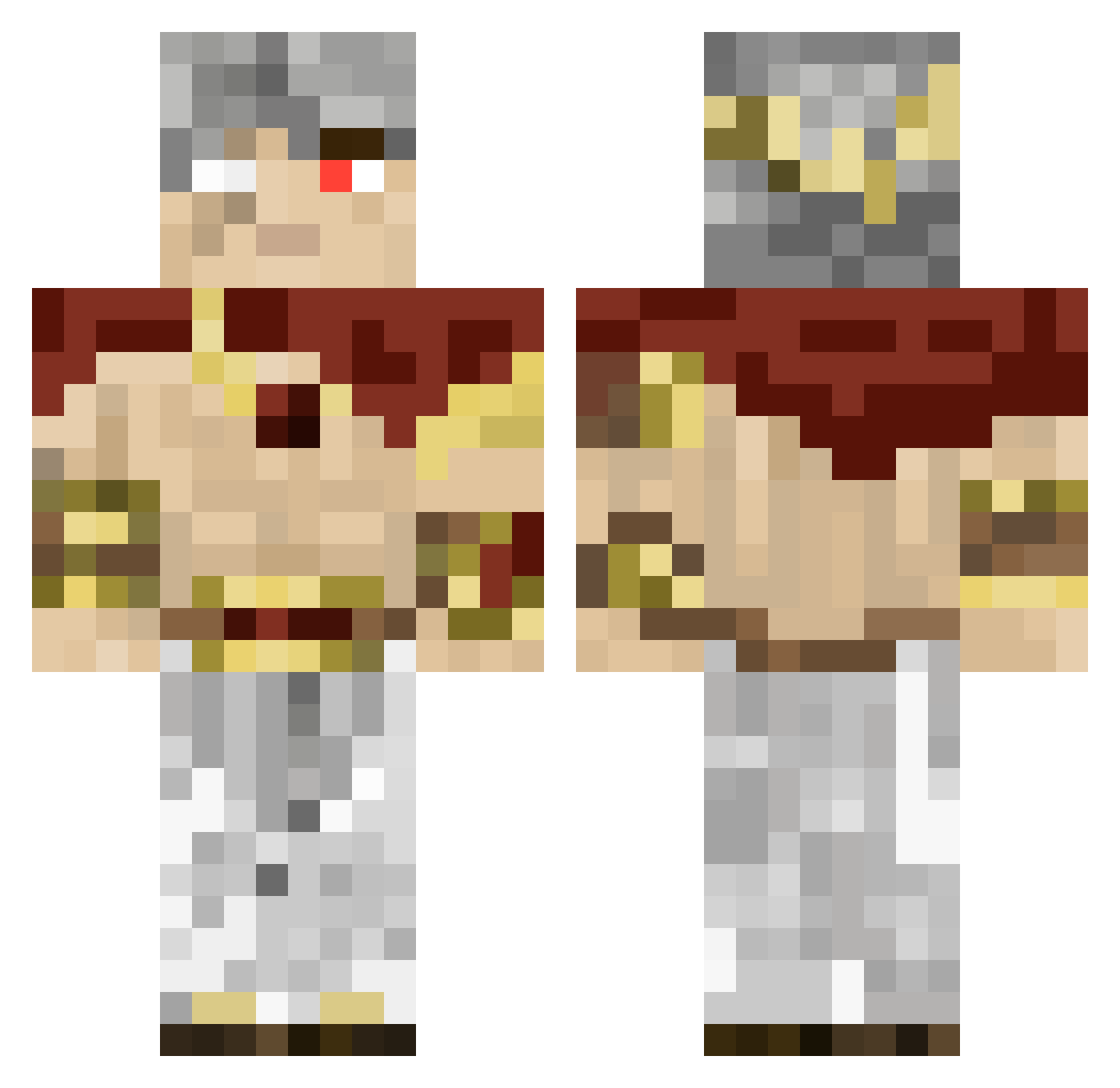 Mr_Berok_YT Minecraft skin, front and back view