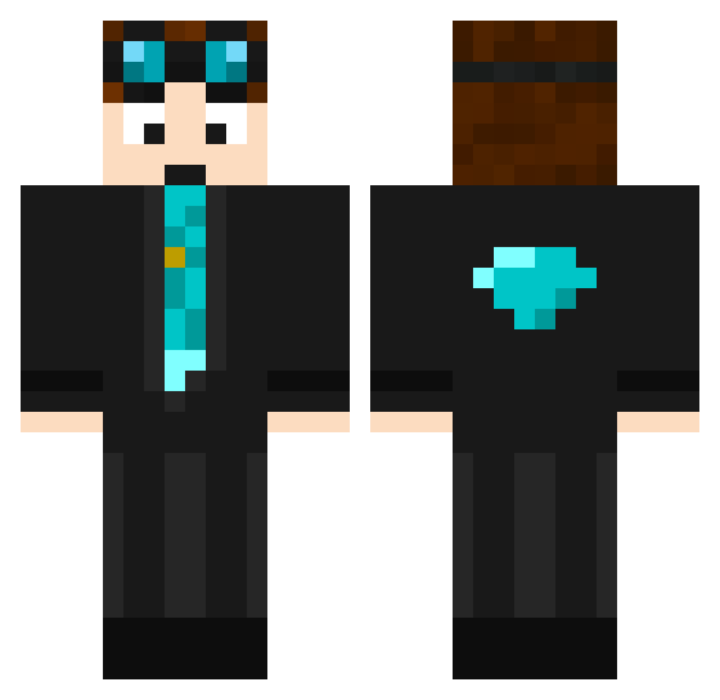 darasrogucki Minecraft skin, front and back view