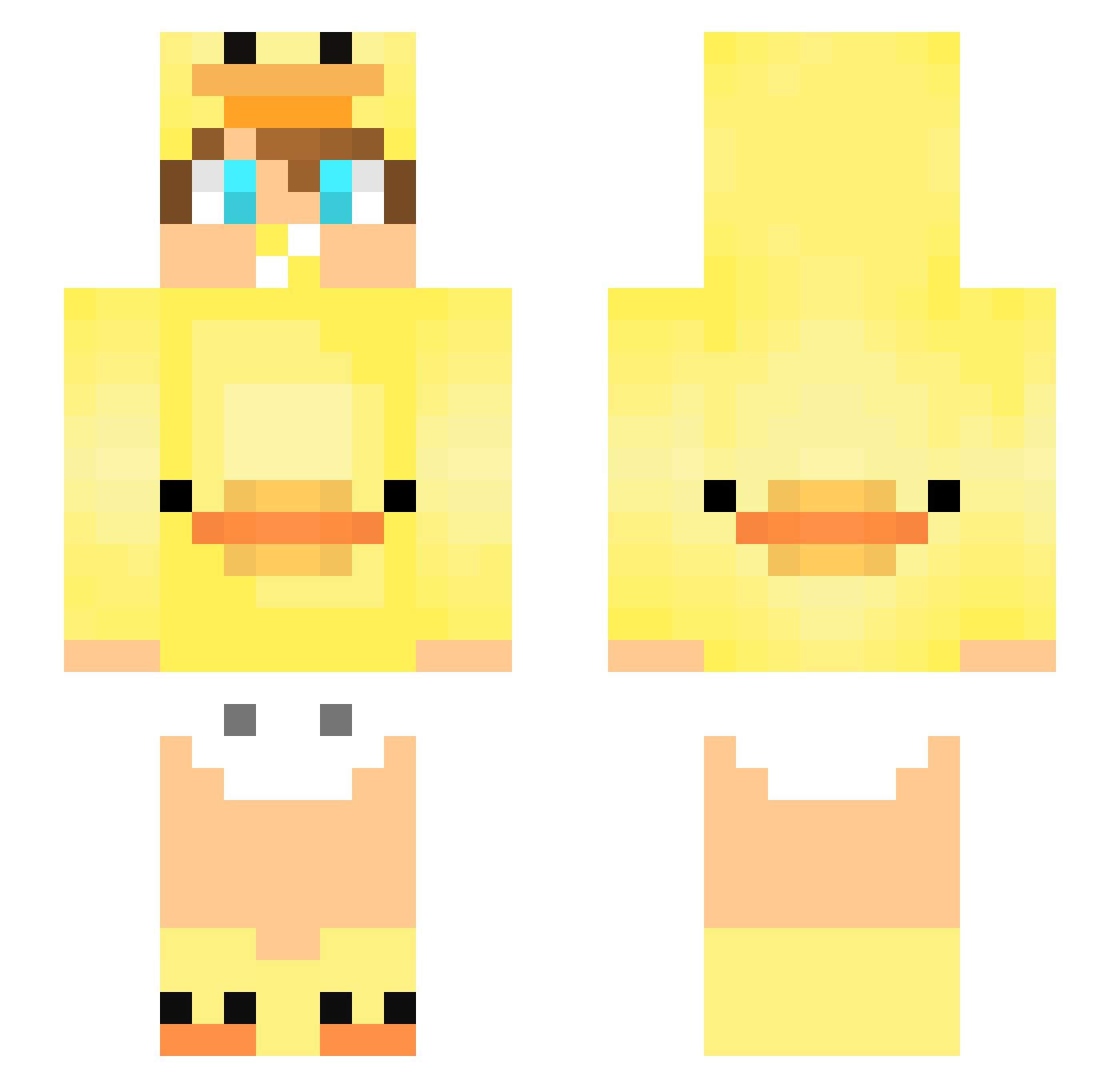 ShohamZvi Minecraft skin, front and back view