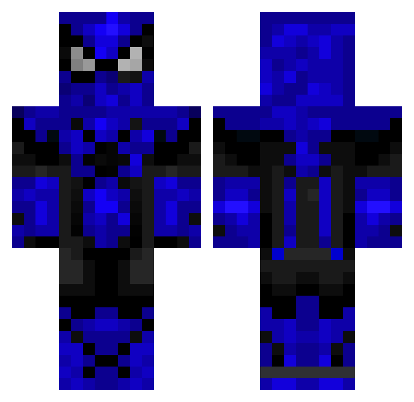 weepilyfanboy Minecraft skin, front and back view