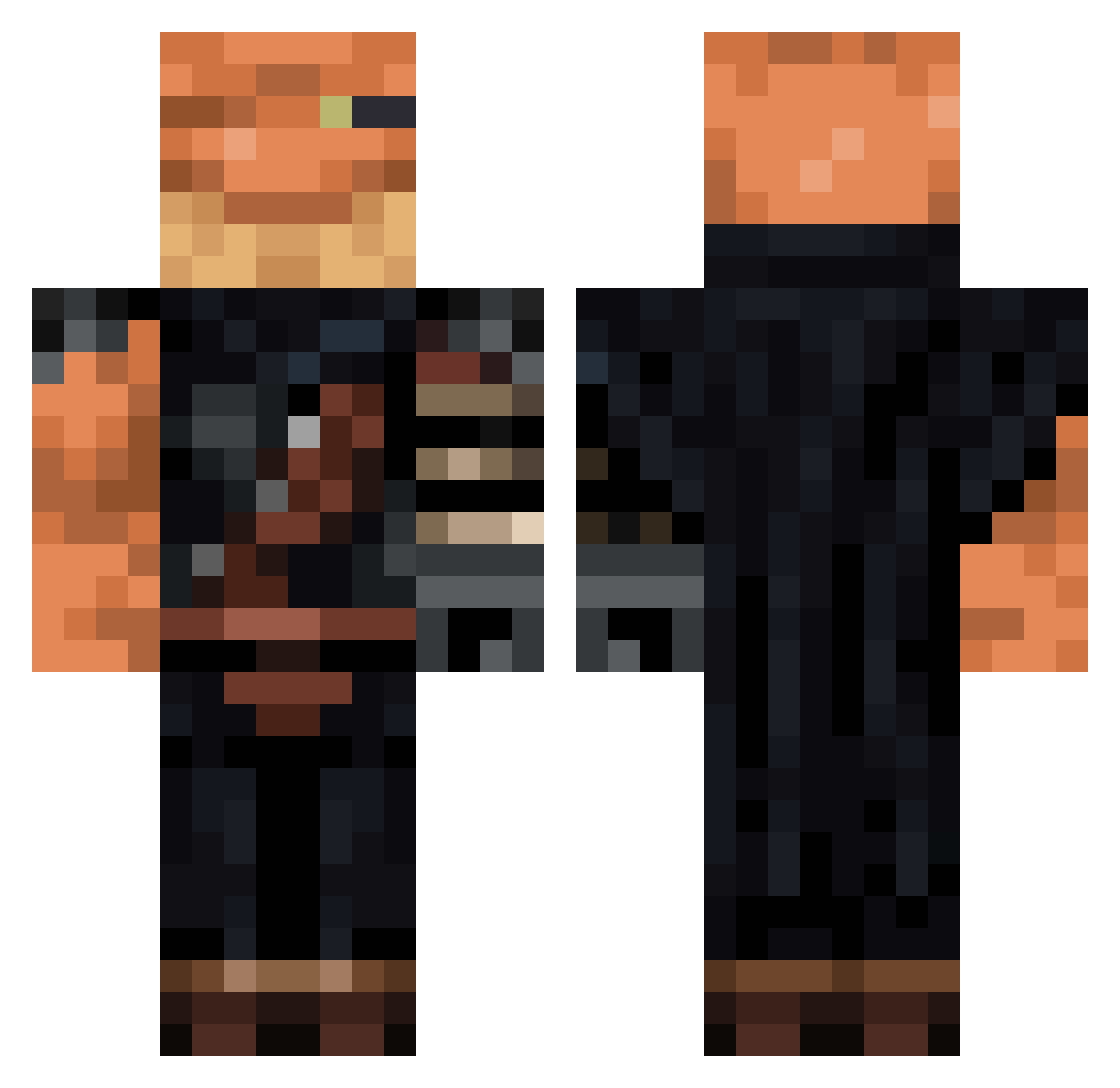 Manuel5423 Minecraft skin, front and back view
