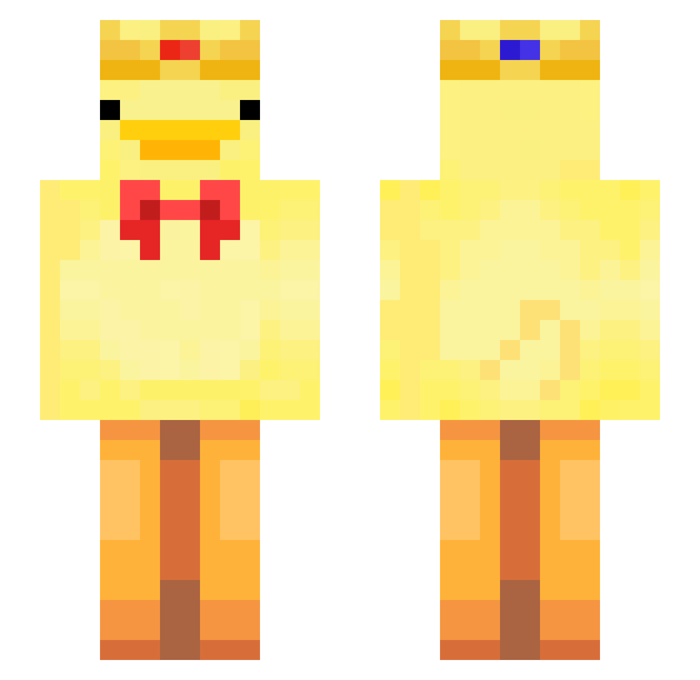 AngusMC67 Minecraft skin, front and back view