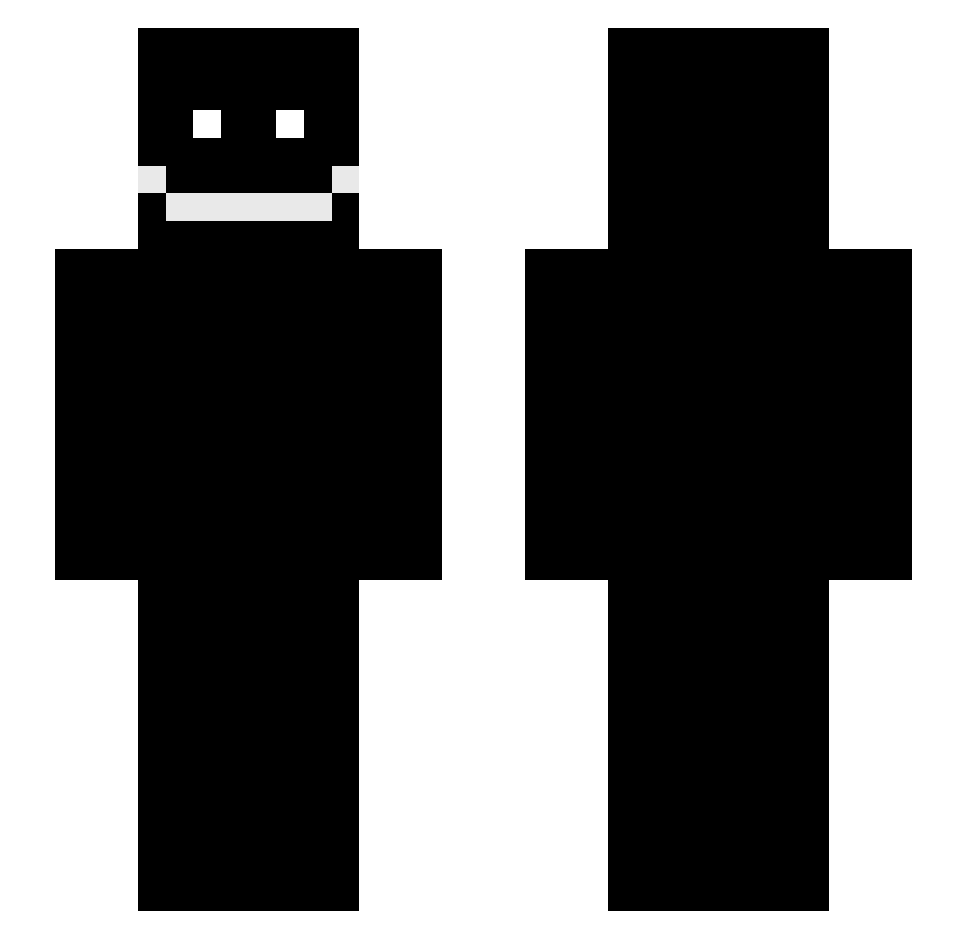 OhDogey Minecraft skin, front and back view