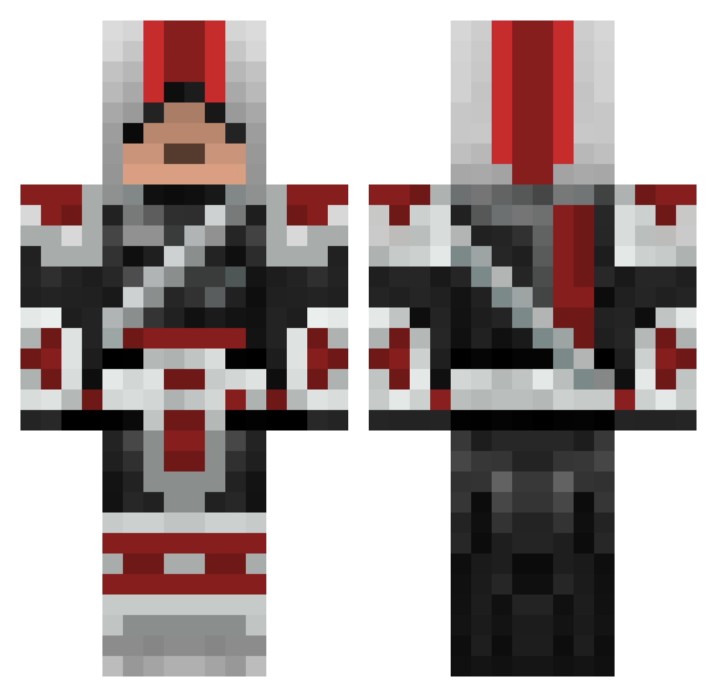 AbdullahArslan Minecraft skin, front and back view