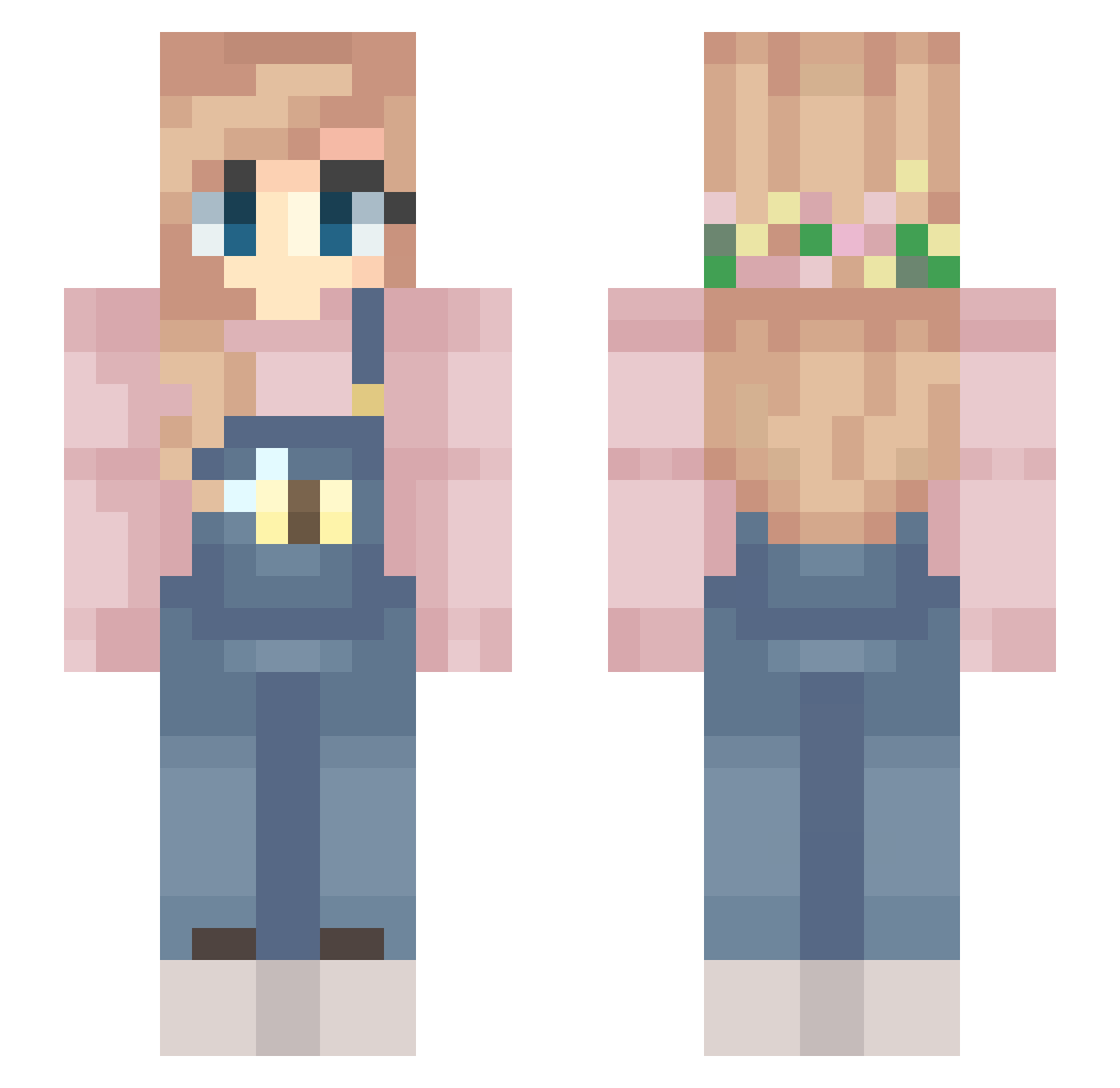 Iron_Snake14 Minecraft skin, front and back view
