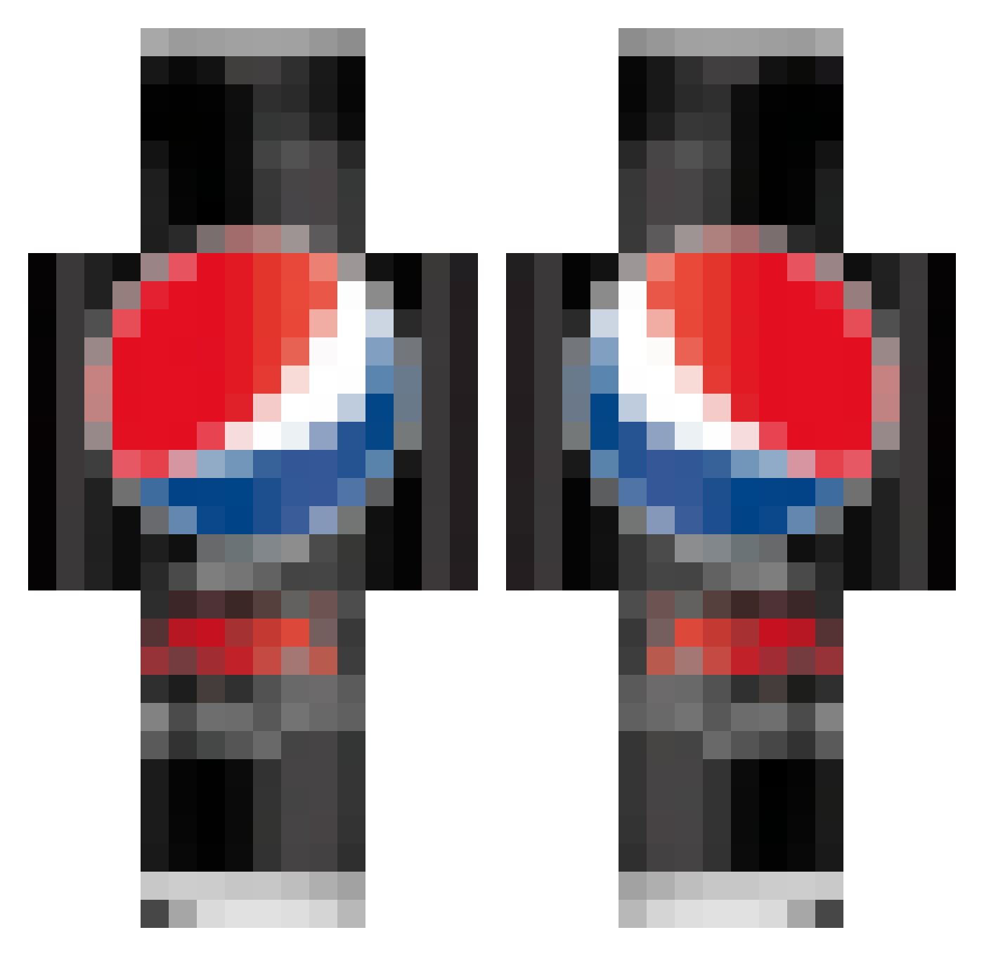 BananaPepsi99 Minecraft skin, front and back view
