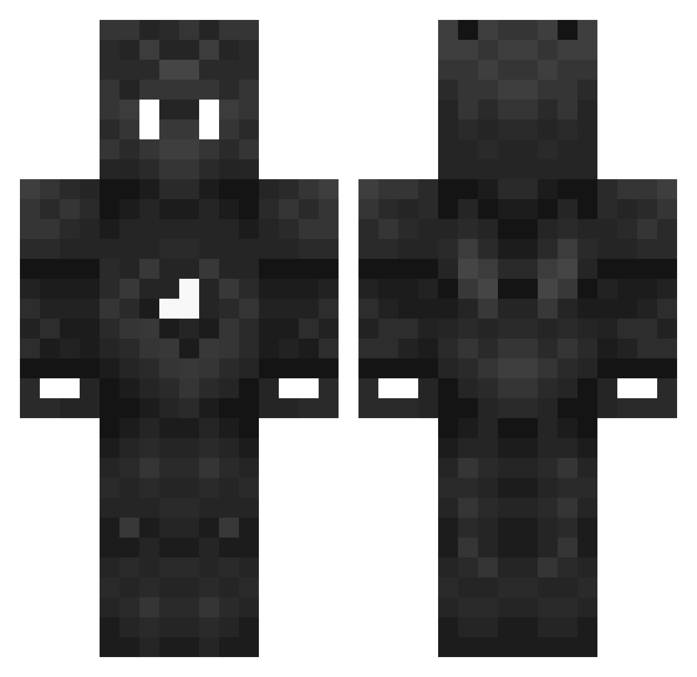 SeFirox Minecraft skin, front and back view