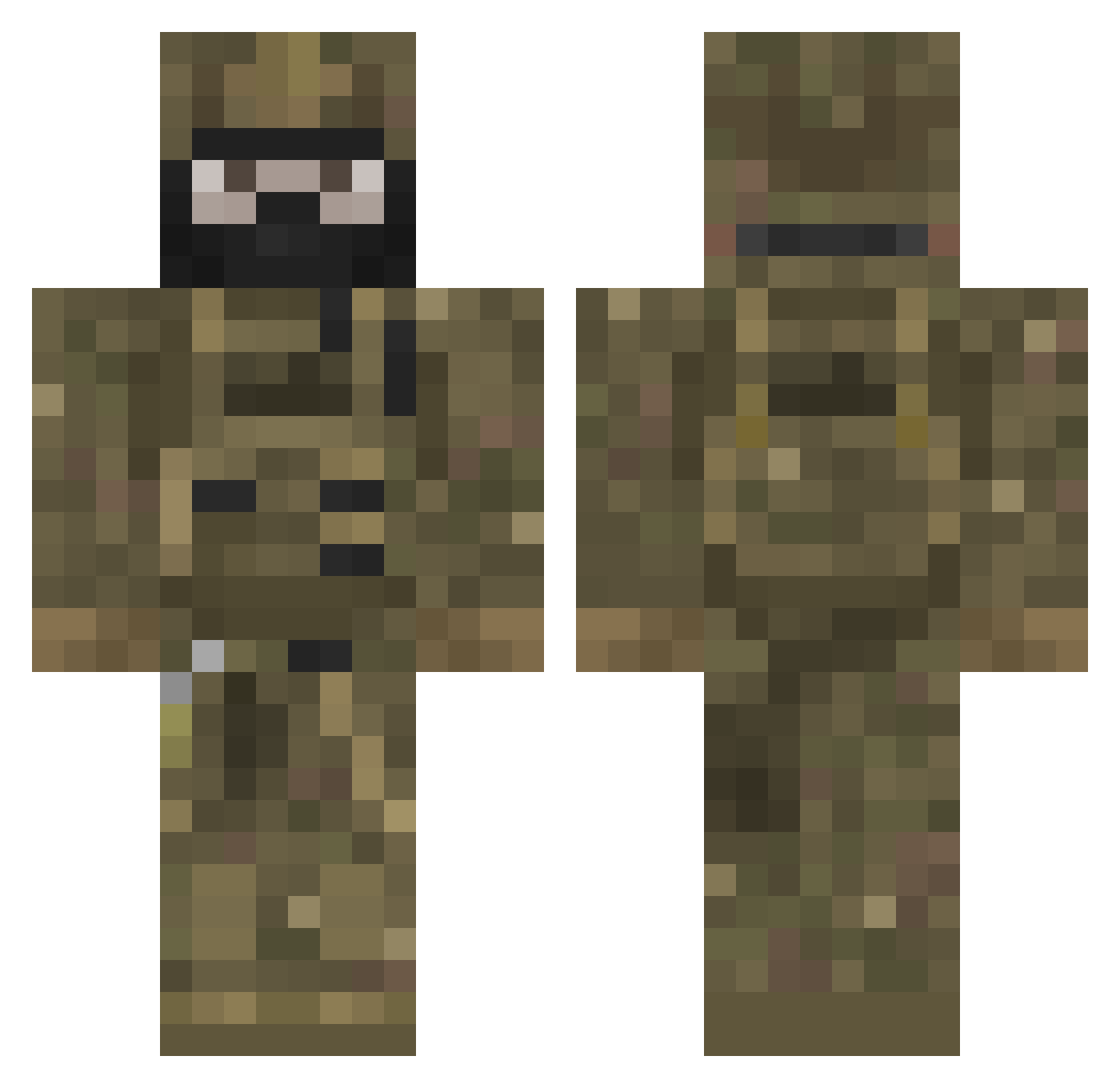mrboosi Minecraft skin, front and back view