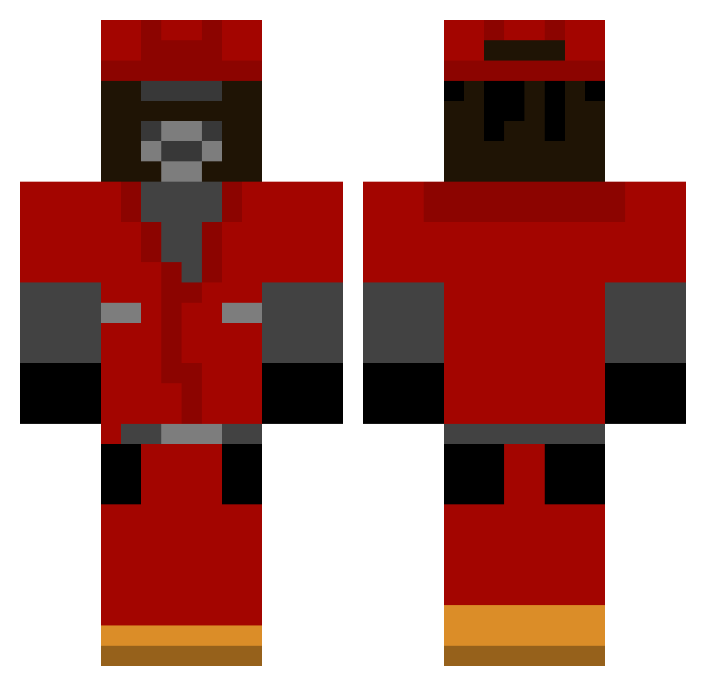 yy200518 Minecraft skin, front and back view