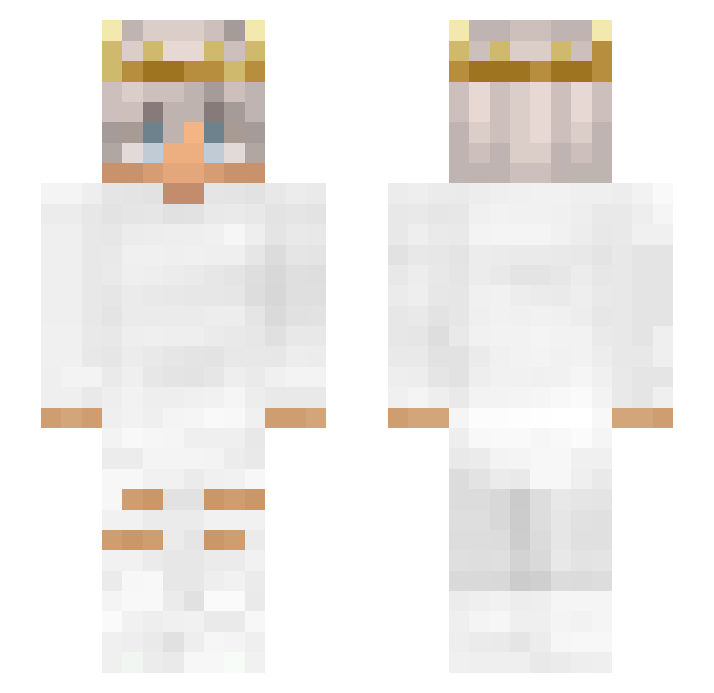 zNight_ Minecraft skin, front and back view